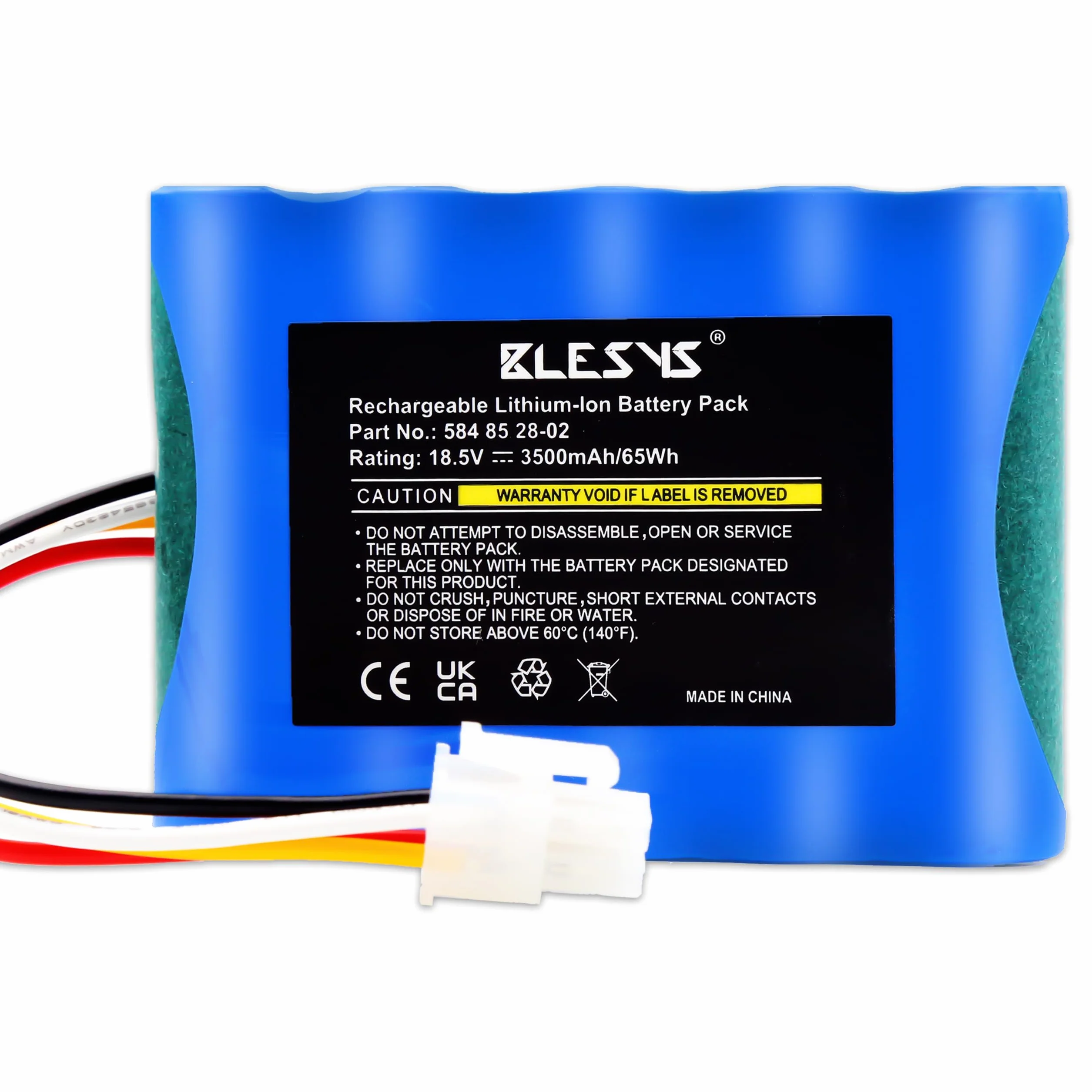 BLESYS 18,5 V 3500mAh bateria do Husqvarna Automower 310 315 315X akumulator zamienny do kosiarki robota 584 82 28-01, 584 82 28-02, 584 85 28-01, 584 85 28-02, 589 588 62-01, 592 96 83-01