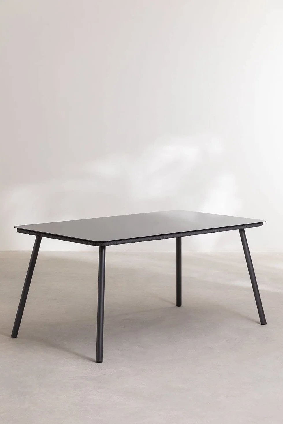 SKLUM Prostokątny Stół Ogrodowy ze Szkła i Aluminium (160x90 cm) Arhiza