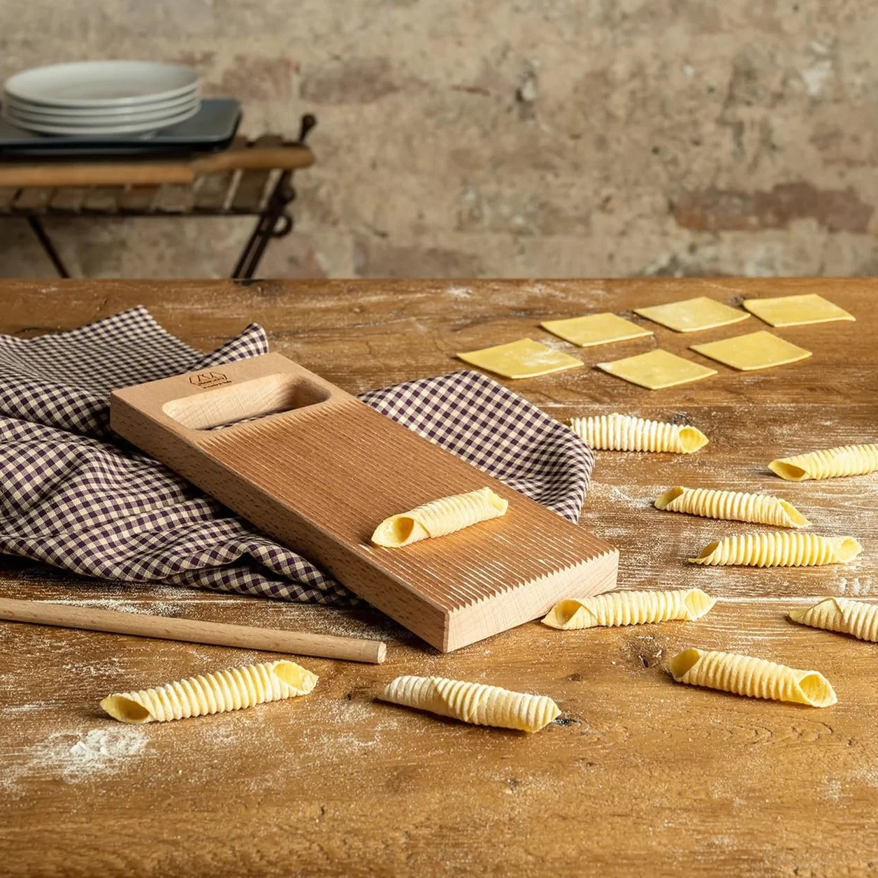 Deska gnocchi Rigagnocchi z łodygą dla garganelli