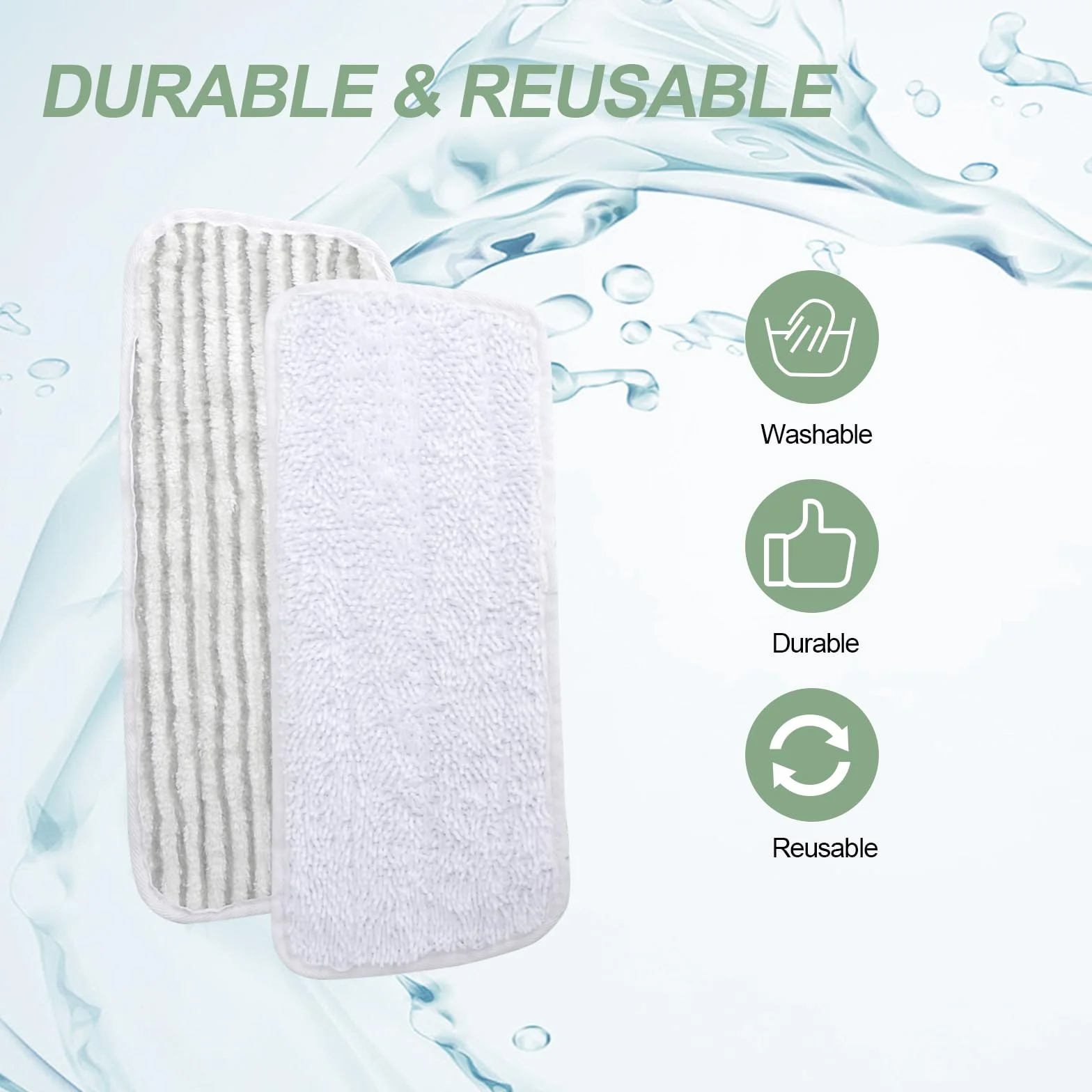 4 sztuki pokrowców na mop do Vileda Steam XXL Steam Cleaner, zestaw płaskich mopów do mopa Vileda Plus XXL Steam Cleaner, nadaje się do mycia i wielokrotnego użytku