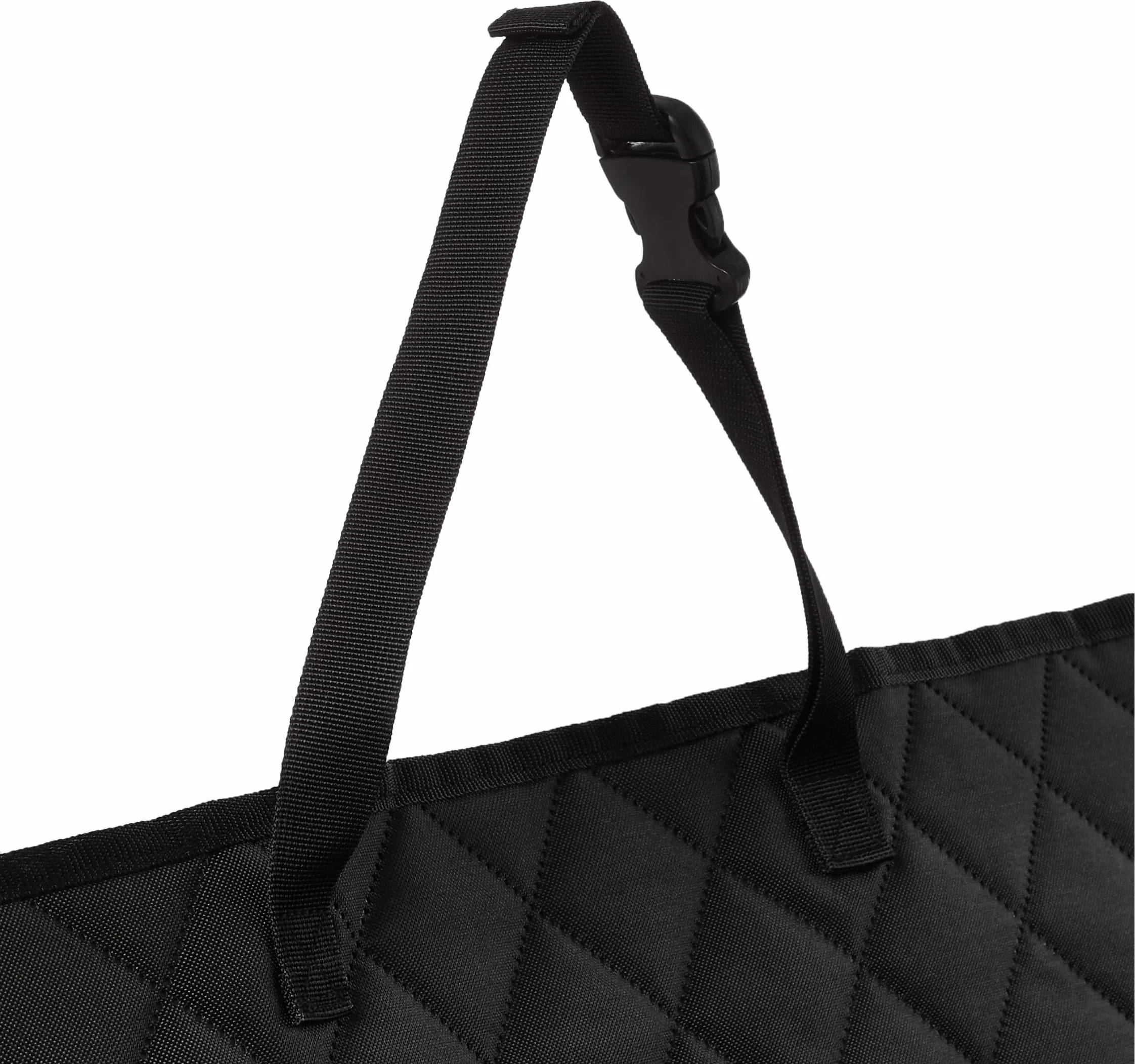 Amazon Basics Pikowany wodoodporny hamak dla psa na tylne siedzenie samochodu, czarny, 147,3cm x 137,2cm