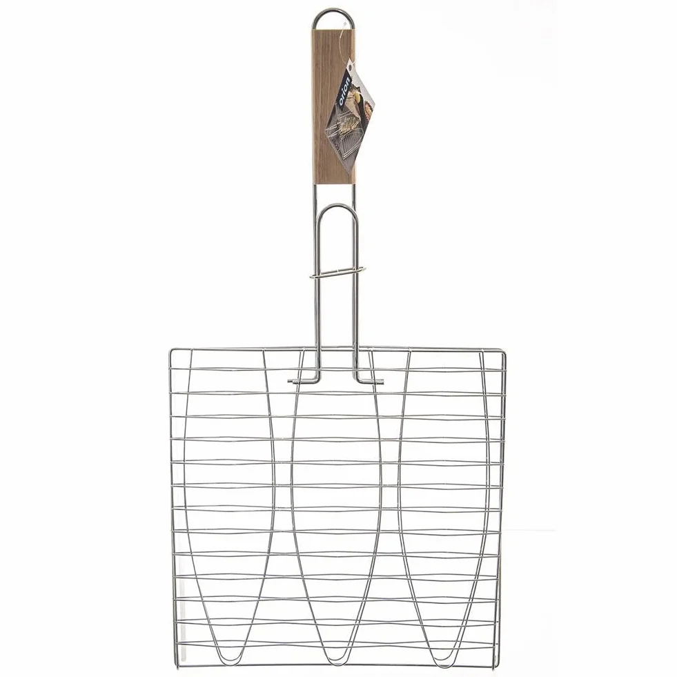 orion group Ruszt do grillowania, ruszt do grillowania ryb, z metalu, 28 x 55,5 cm