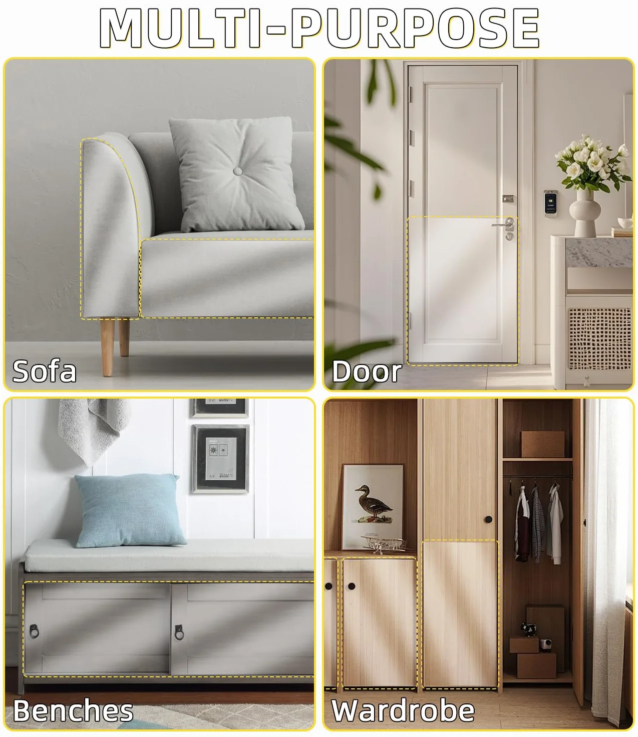 Ochrona przed zadrapaniami kota, 43 x 500 cm Anti Scratch Przezroczysta naklejka ochronna, Ochraniacz na sofę Cat Scratch, Ochrona drzwi przed zadrapaniami dla psów, do mebli, drzwi, ściany