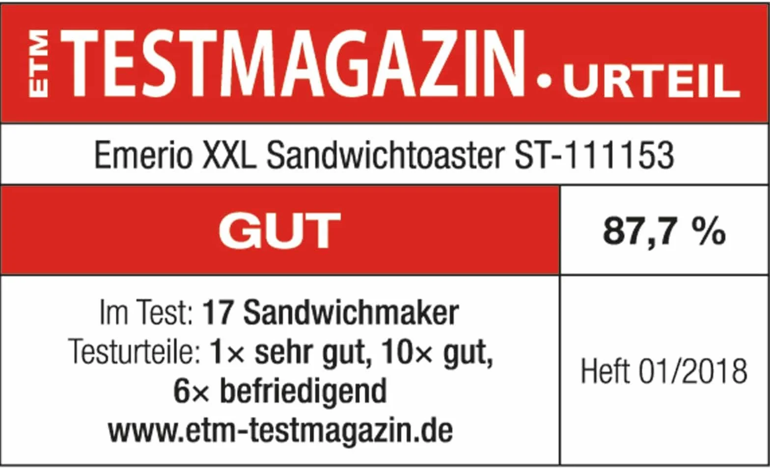 EMERIO ST-111153.4 Maszyna do gryzienia czarna