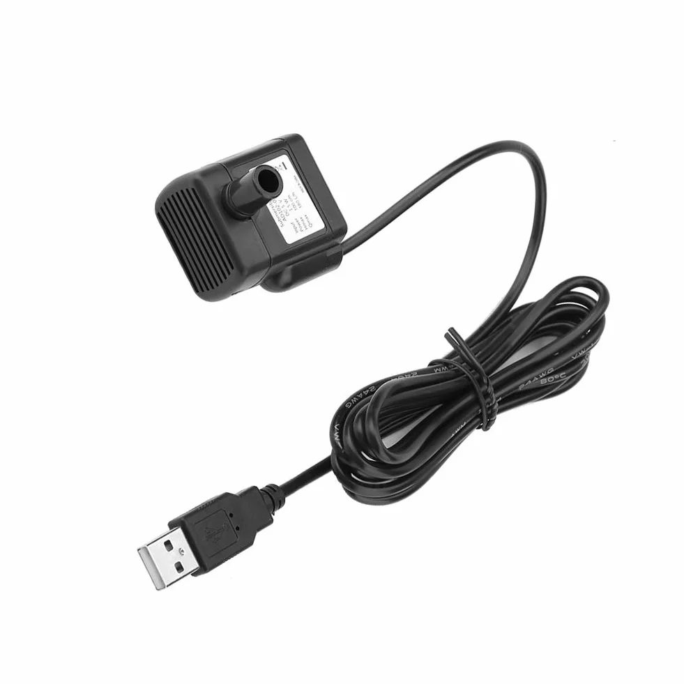 DC 5V 1,5 W USB Mini pompa bezszczotkowa pompa ultra cicha pompa obiegowa akwarium fontanna wodna strumień pompa elektryczna do akwarium akwarium