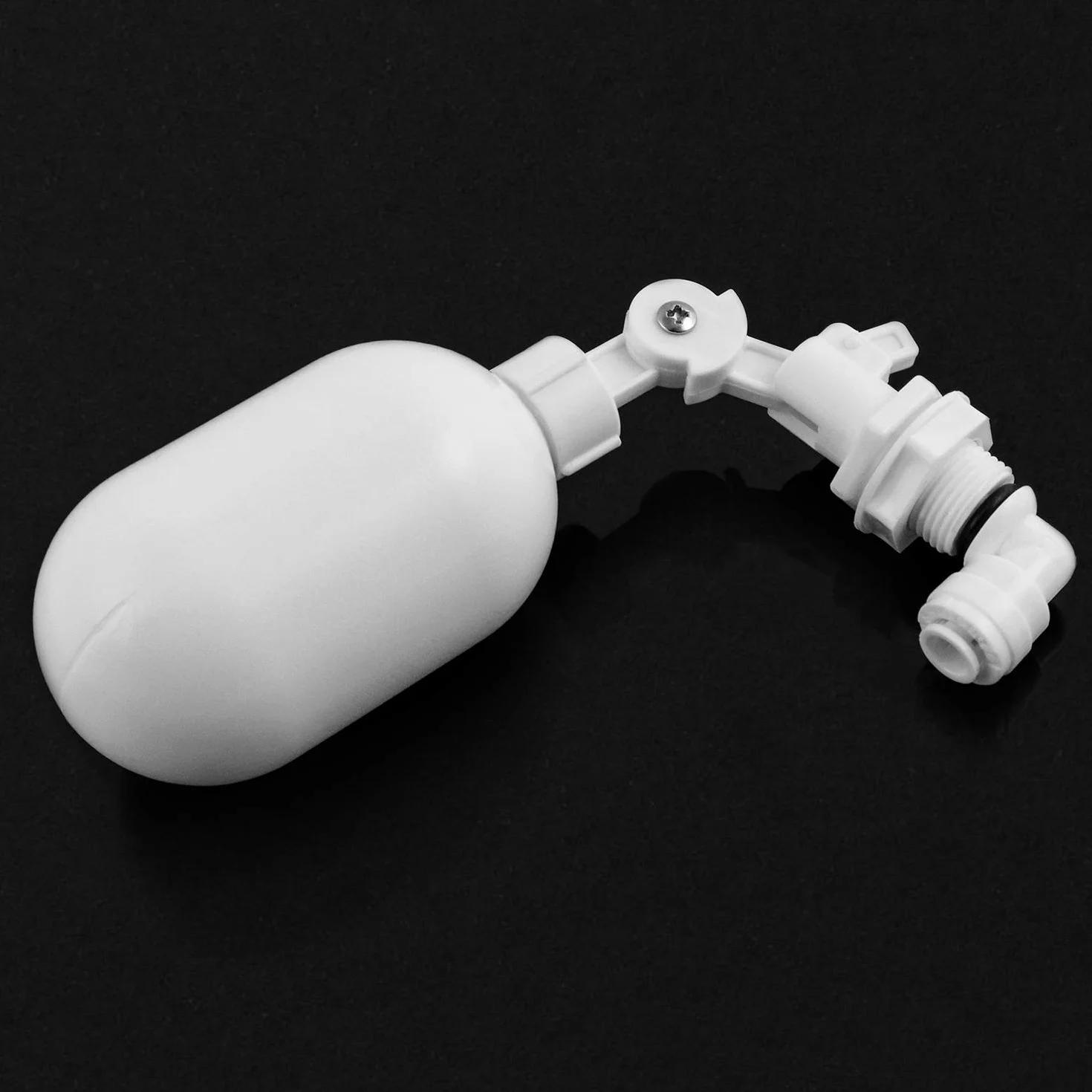 QWORK regulowany zawór kulowy pływakowy z filtrem wody 1/4" (6,4 mm) do akwarium