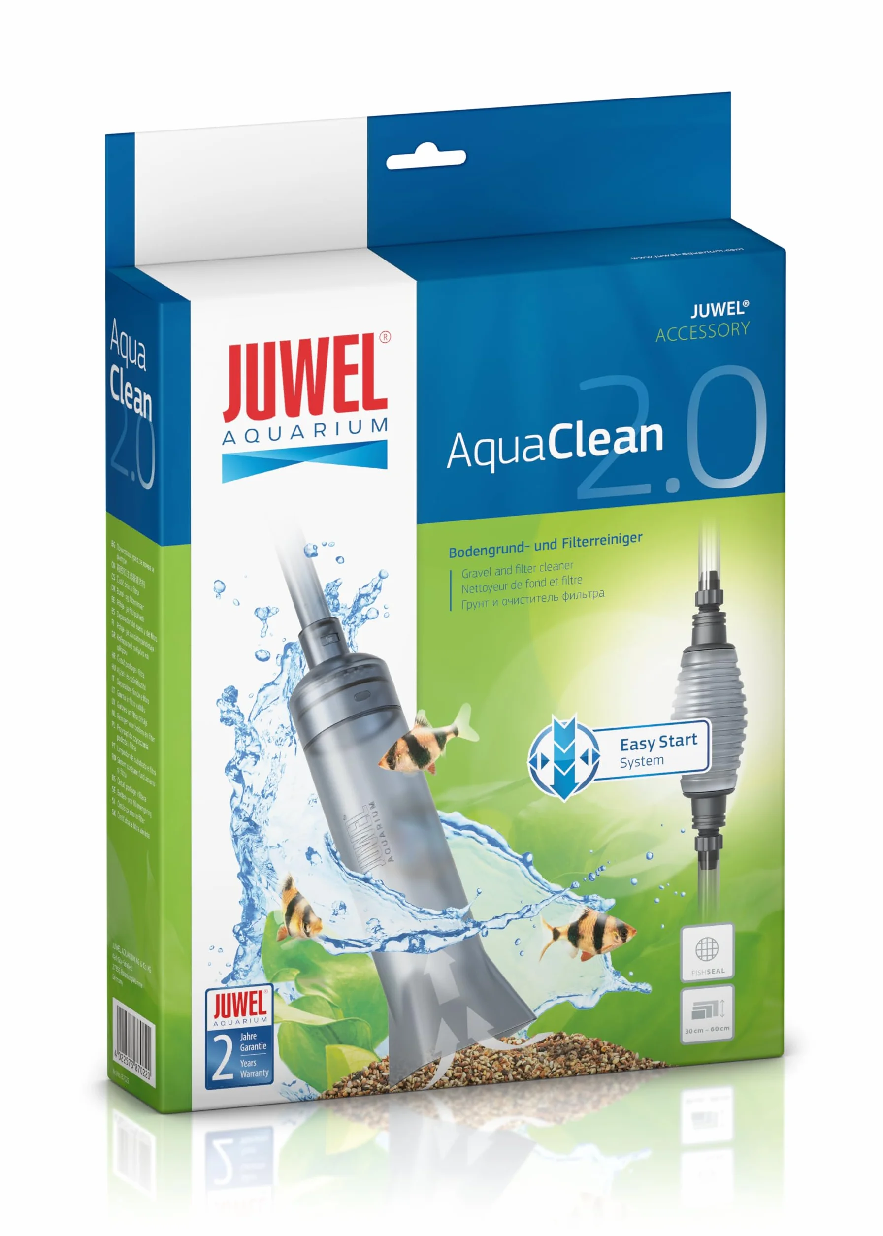 JUWEL Aquarium 87022 AquaClean 2.0 – środek do czyszczenia podkładu i filtra, rozmiar uniwersalny, przezroczysty
