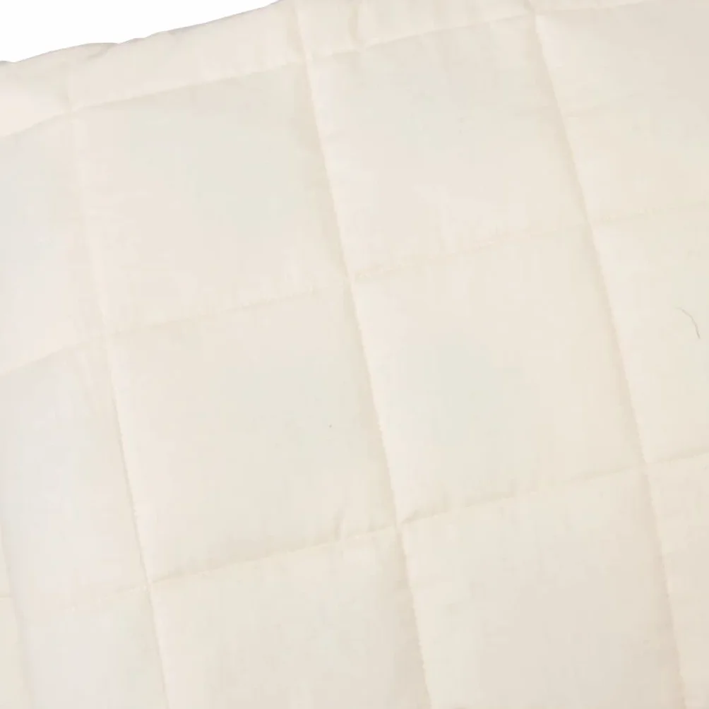 vidaXL Koc obciążeniowy, kremowy, 200x200 cm, 9 kg, tkanina, kołdra obciążeniowa, kołdra pikowana, kołdra ze szklanymi kulkami, kołdry obciążeniowe
