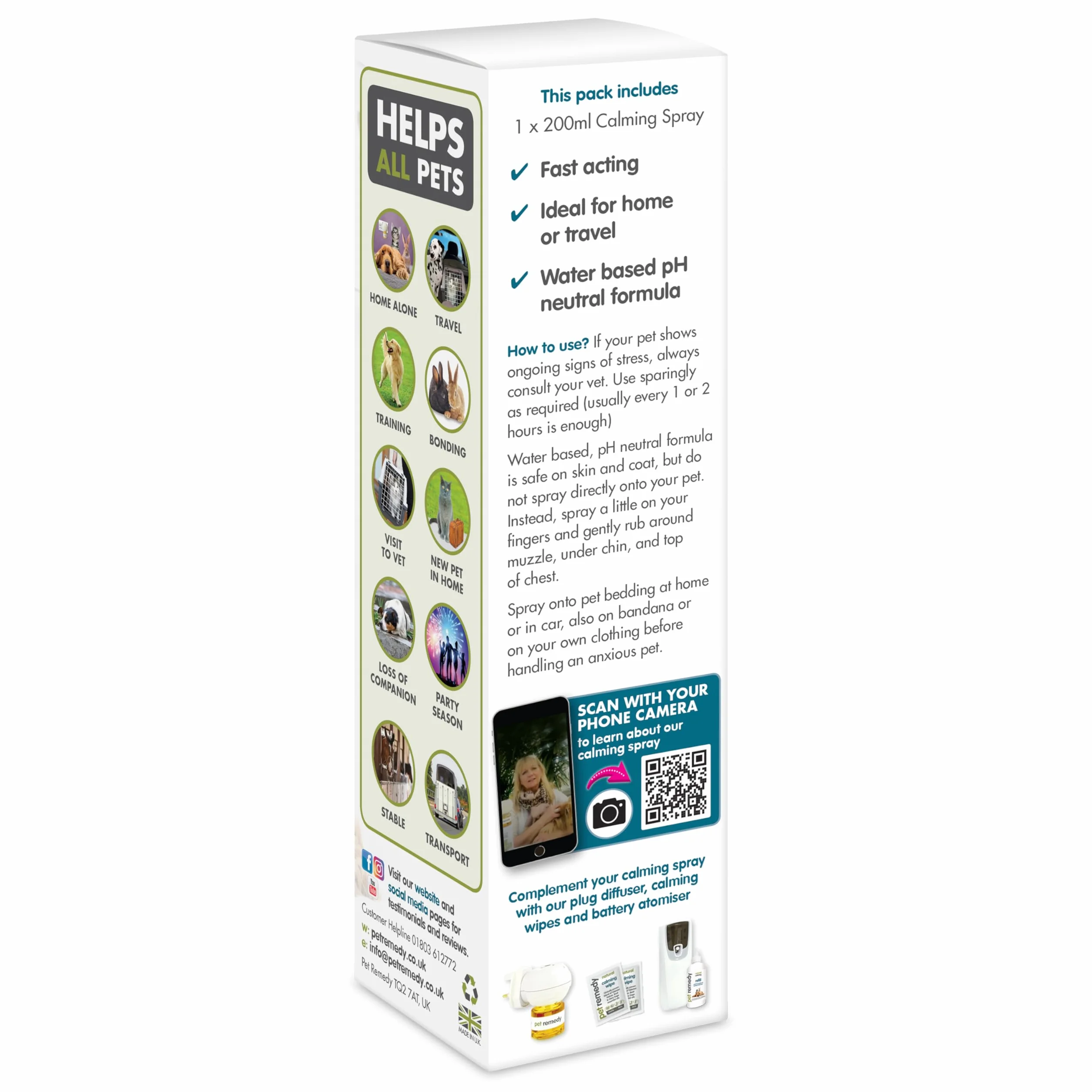 Pet Remedy Naturalny spray odstresujący uspokajający 200 ml