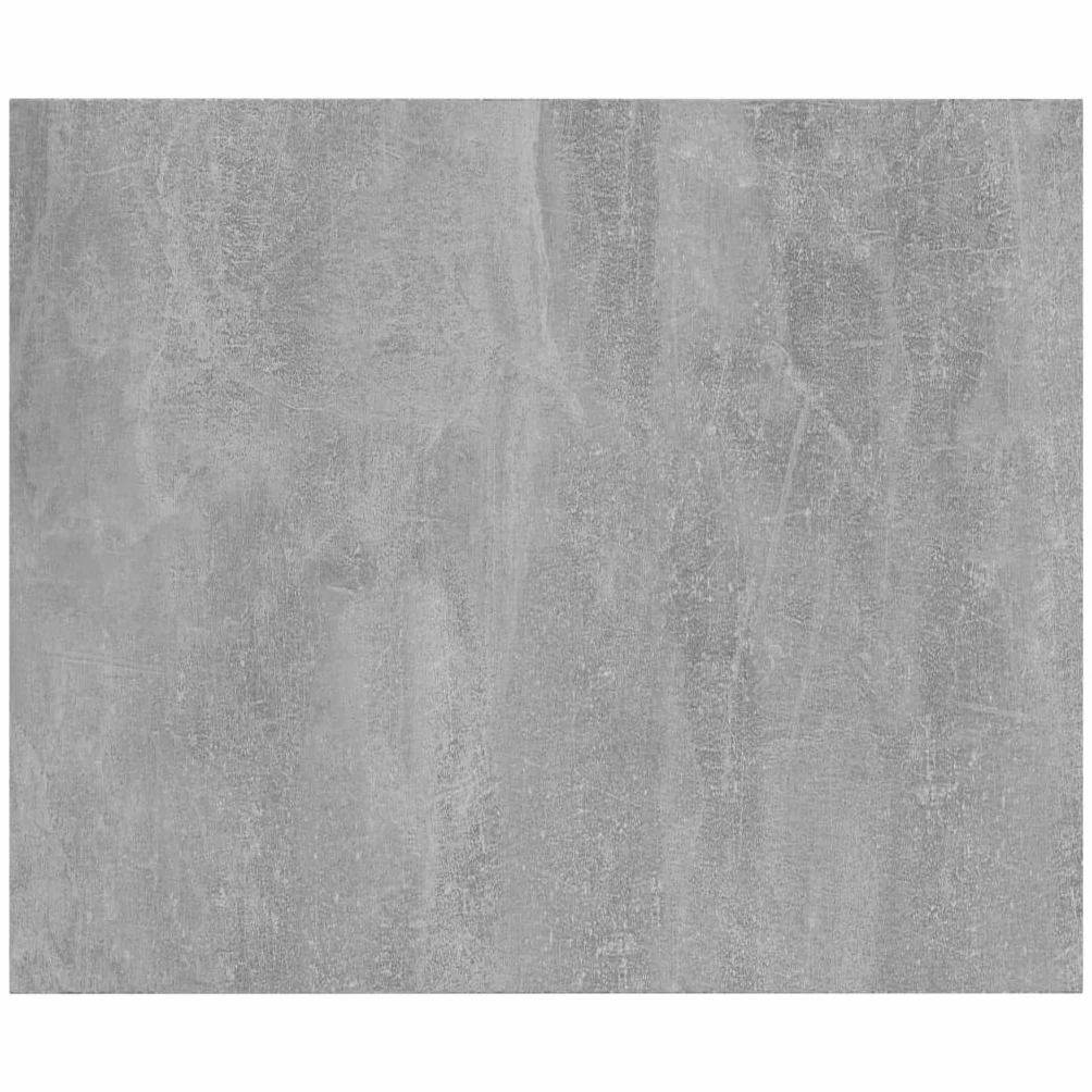 Regał na książki z materiału drewnopochodnego, szary beton, 60 x 50 x 1,5 cm, 8 półek regałowych na ścianę i szafę, modułowe rozszerzenie, do biura, salonu, sypialni i przechowywania