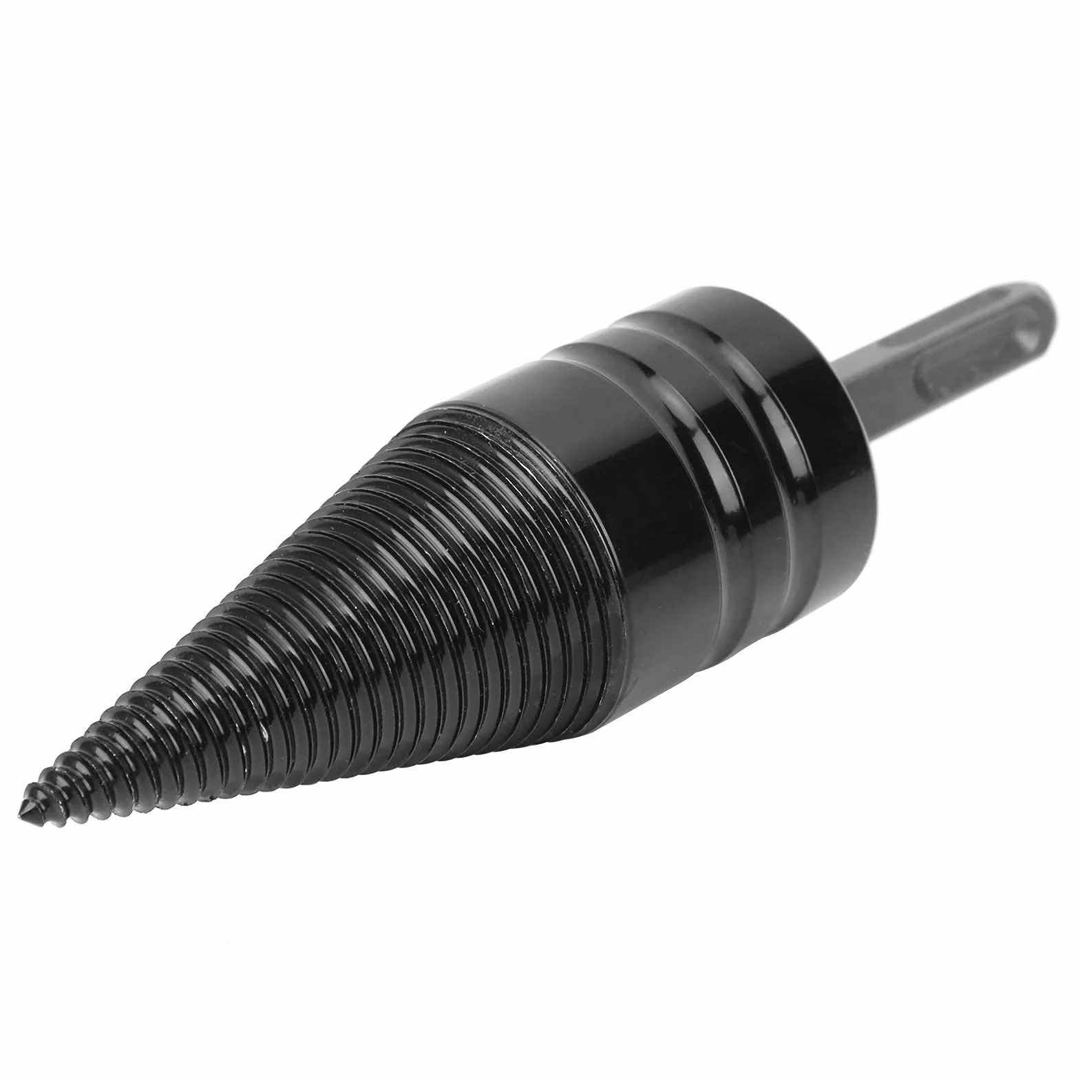 Wiertło do drewna opałowego Rozłupywarka do drewna, Wytrzymała łuparka do drewna ze stali węglowej, 42 mm, Hex Shank Wiertarka do drewna opałowego, do użytku domowego