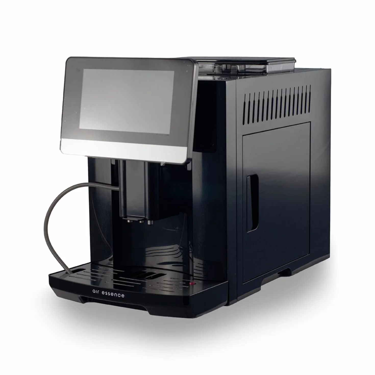 Ekspres do kawy Coffee Aroma LCD PRO, ekspres do kawy, czarny, 10 własnych kompozycji, Coffee Machine 7-calowy dotykowy wyświetlacz LCD, 19 bar, niemieckie menu