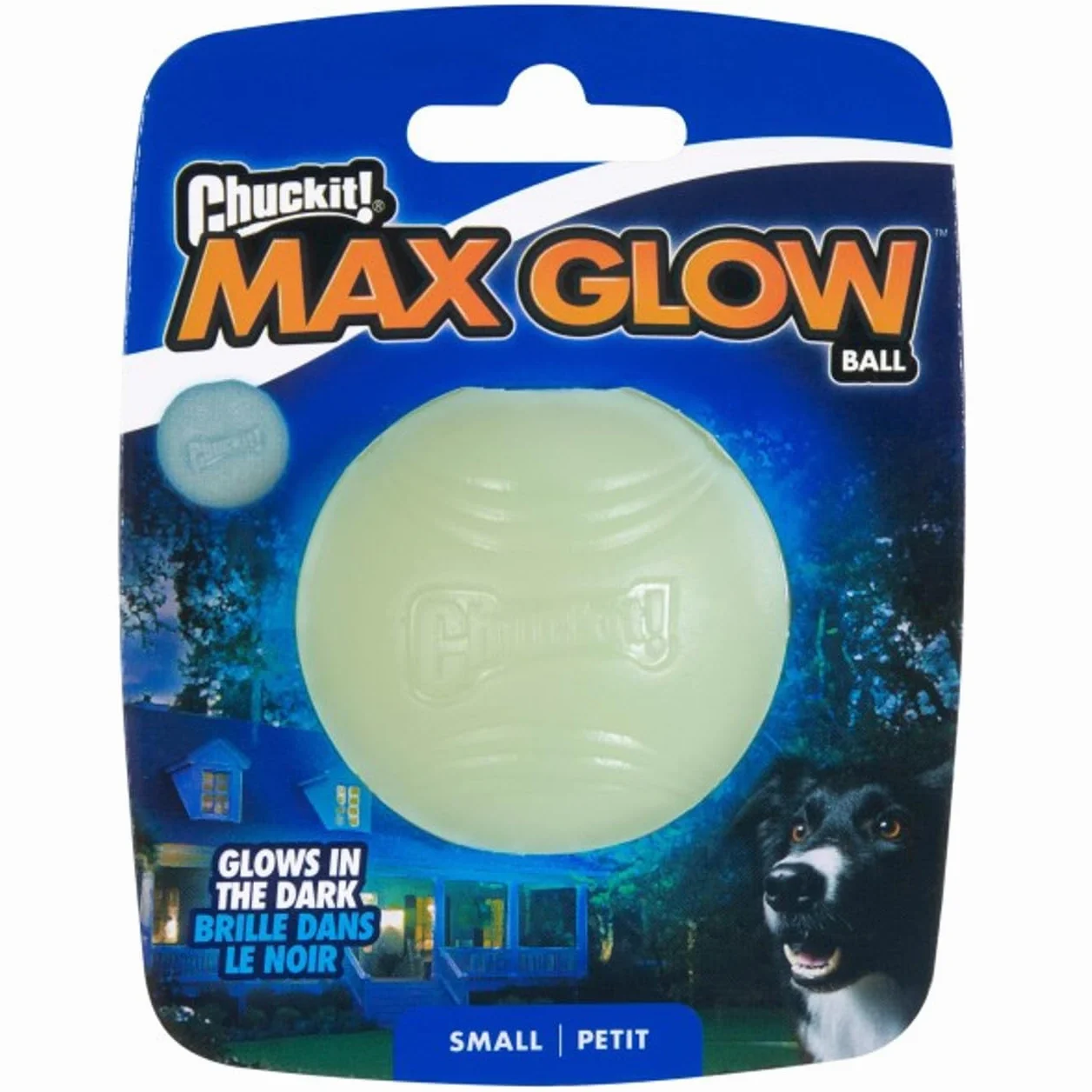 Chuckit! Max Glow Ball dwupak ø 5 cm świeci w ciemności 30 minut