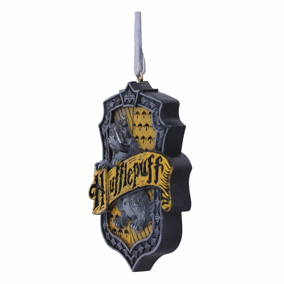 Nemesis Now Harry Potter Hufflepuff herb wiszący ornament, żółty, 8 cm