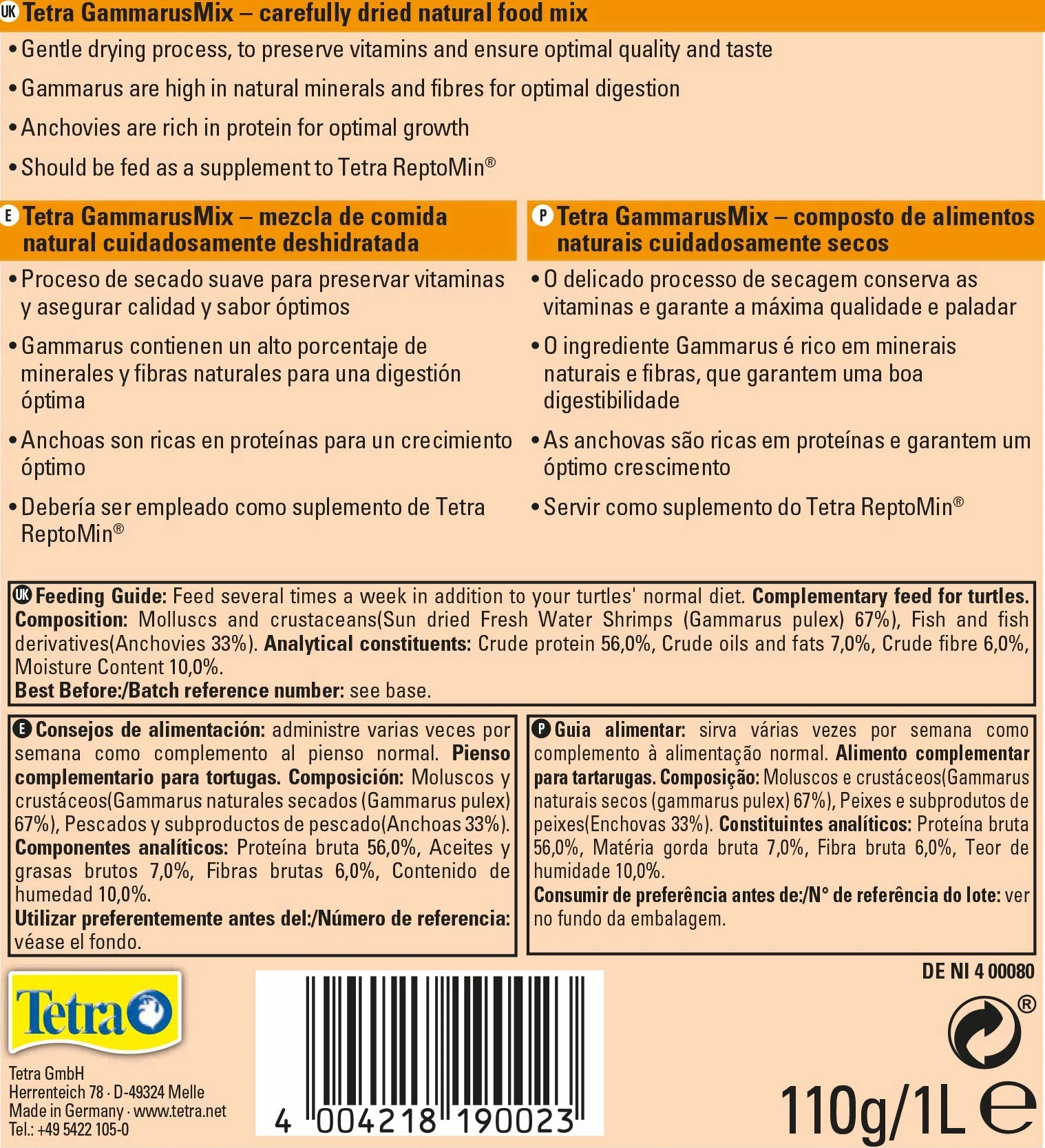 Tetra Gammarus Mix 1 l
