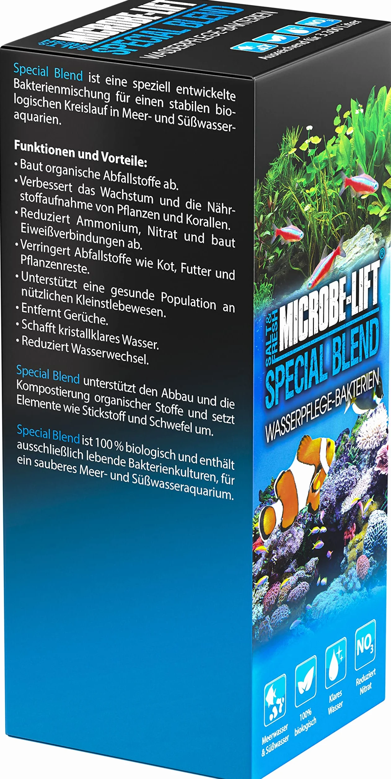 MICROBE-LIFT Special Blend – wysoce aktywne bakterie do akwarium słodkiej i morskiej, 251 ml
