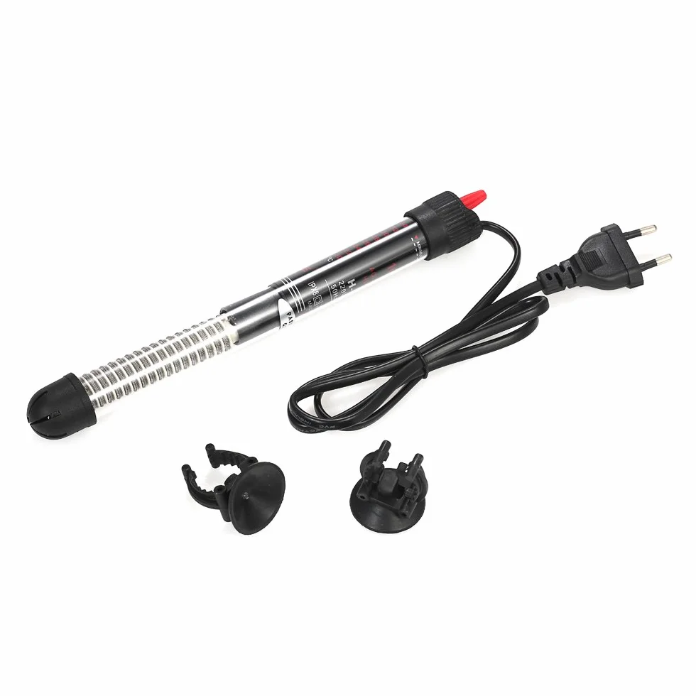 Grzejnik do akwarium 100 W, pręt grzewczy do akwarium z przyssawkami, termostat do akwarium, grzałka do akwarium, regulacja temperatury 220-240 V