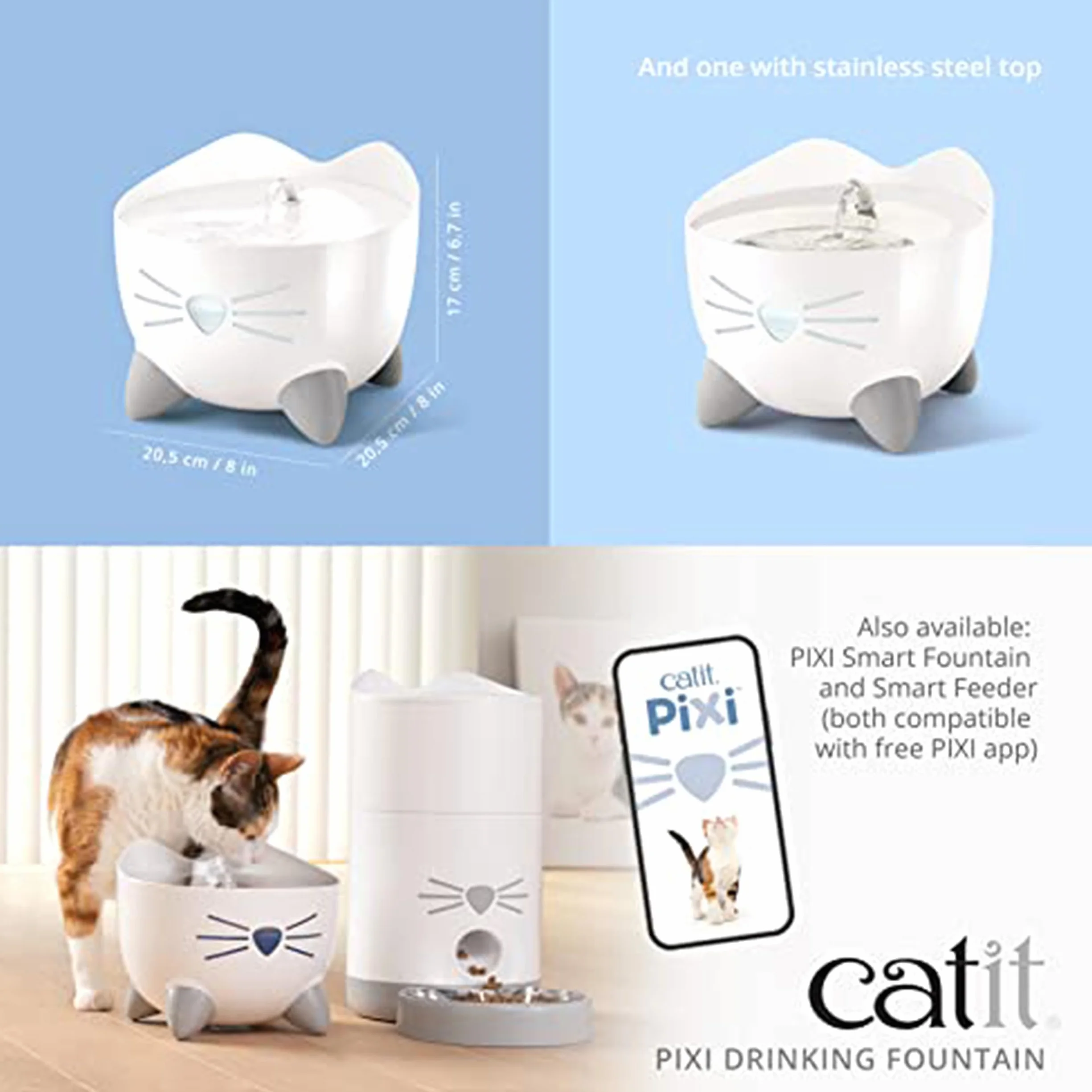 Catit Pixi Fontanna dla Kotów, Biały, 2.5 l