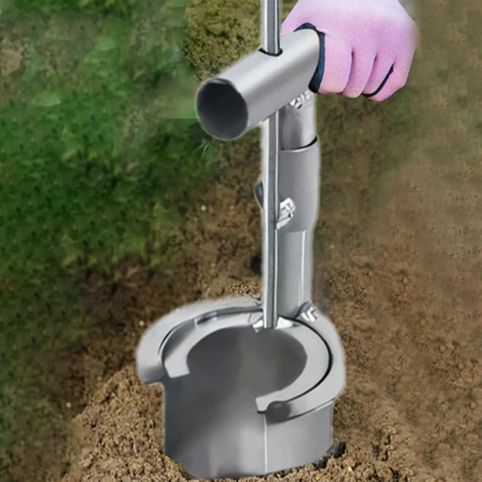 Narzędzie do ogrodnictwa ze stali nierdzewnej, ergonomiczne narzędzie do przesadzania nasion, profesjonalne solidne narzędzie ogrodnicze do łatwego sadzenia nasion, tulipanów, krokusów, dalie, lilii,