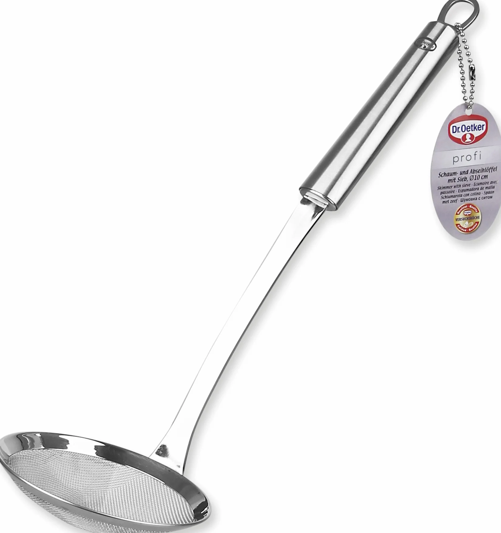 Dr.Oetker Łyżka cedzakowa 36 cm w kolorze srebrnym, stal nierdzewna, 36 x 4 x 5 cm