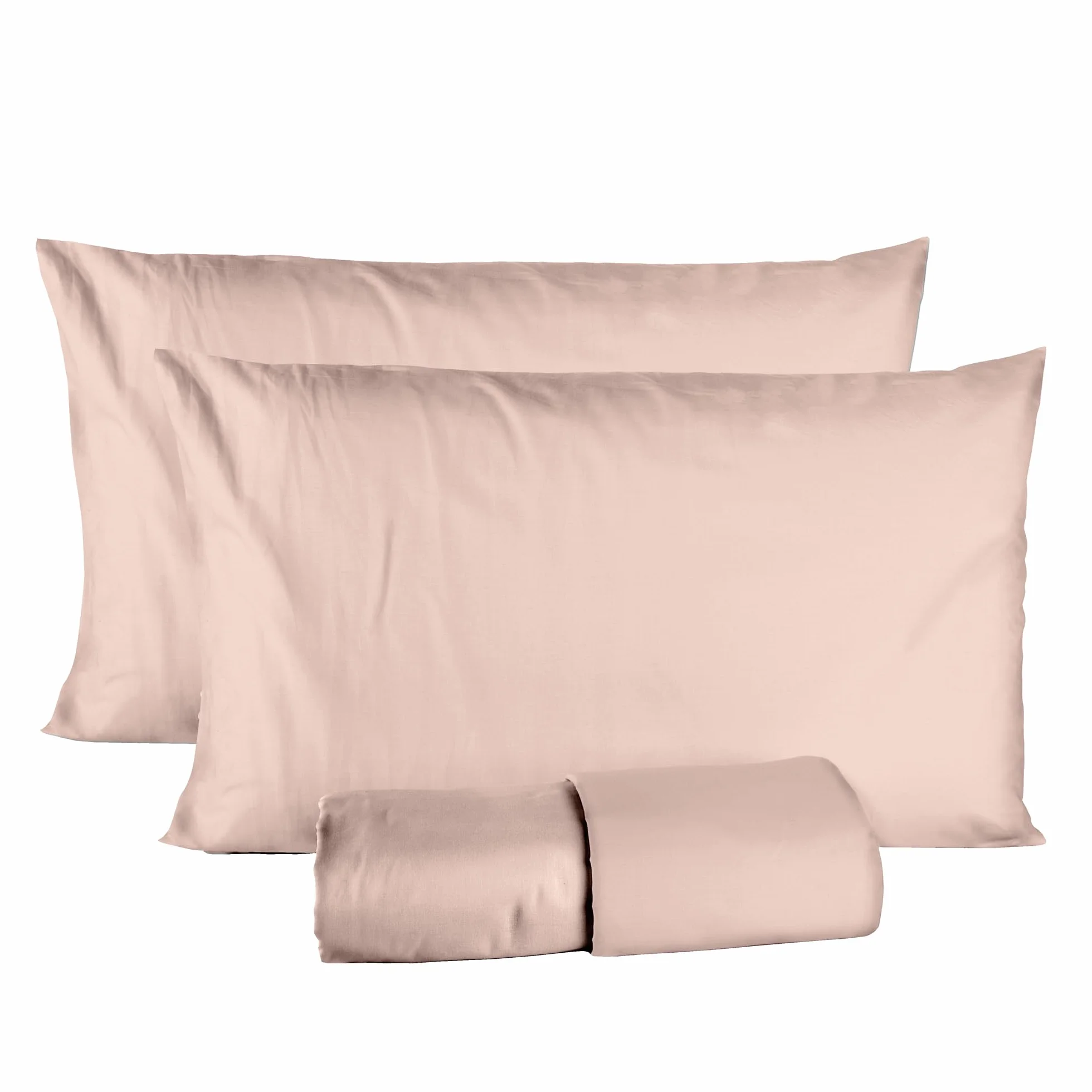 Ruggeri - 4-częściowy komplet pościeli dwuosobowej - 100% czystej bawełny - Made In Italy - kolekcja Let's Color! (różowy)