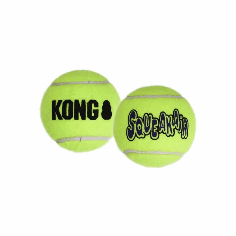 KONG Piłki tenisowe Squeakair Extra Small - Opakowanie 4 sztuk (łącznie 12 piłek)