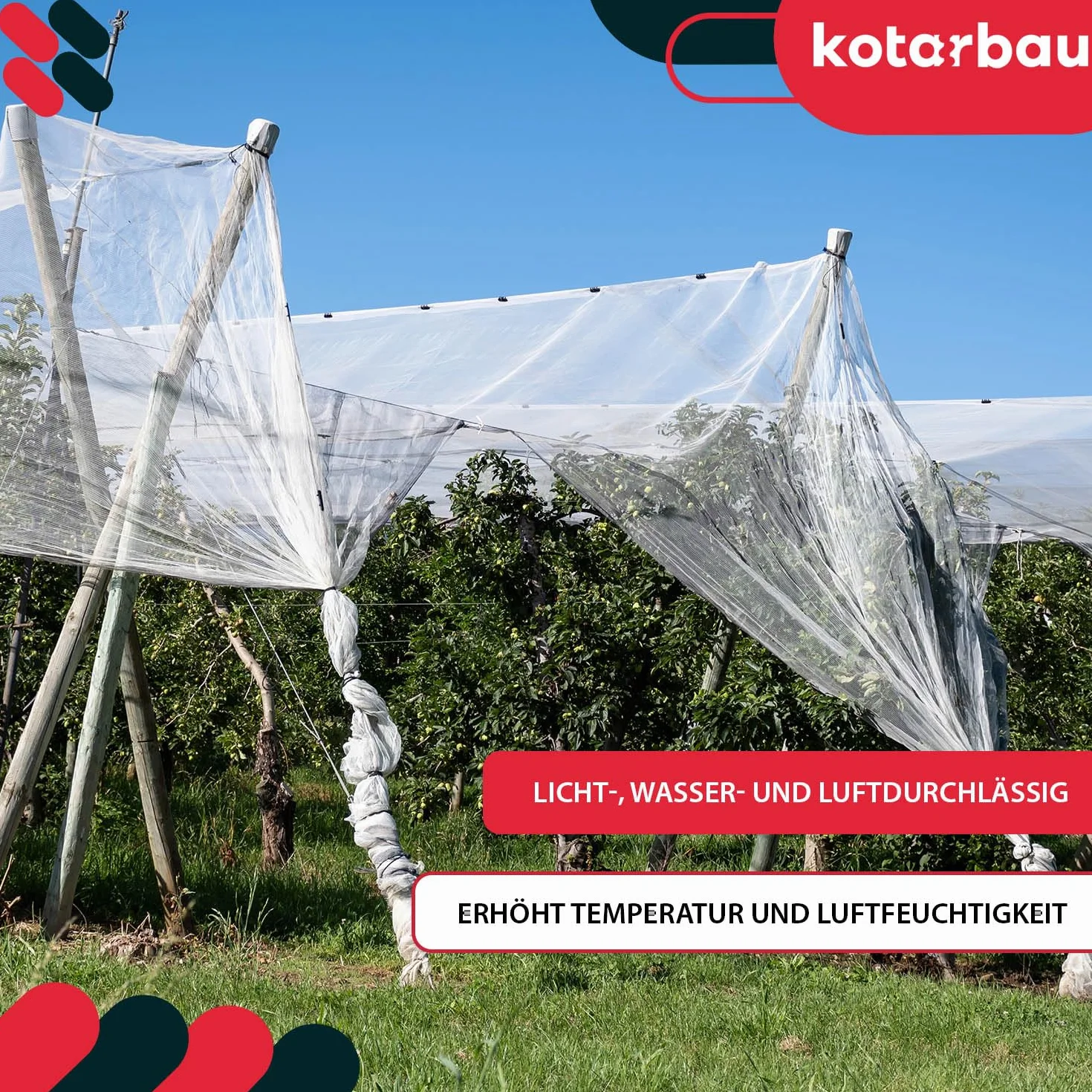 KOTARBAU® Agrowłóknina biała 1,1x5m 17g/m², mrozoodporna, do ochrony roślin przed przymrozkami