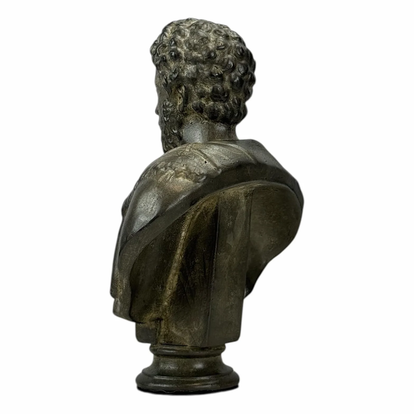 Marek Aureliusz Popiersie - rzymski cesarz i stoicka rzeźba filozofa | Ręcznie wykonana grecka sztuka gipsowa | Klasyczny wystrój 17,8 cm