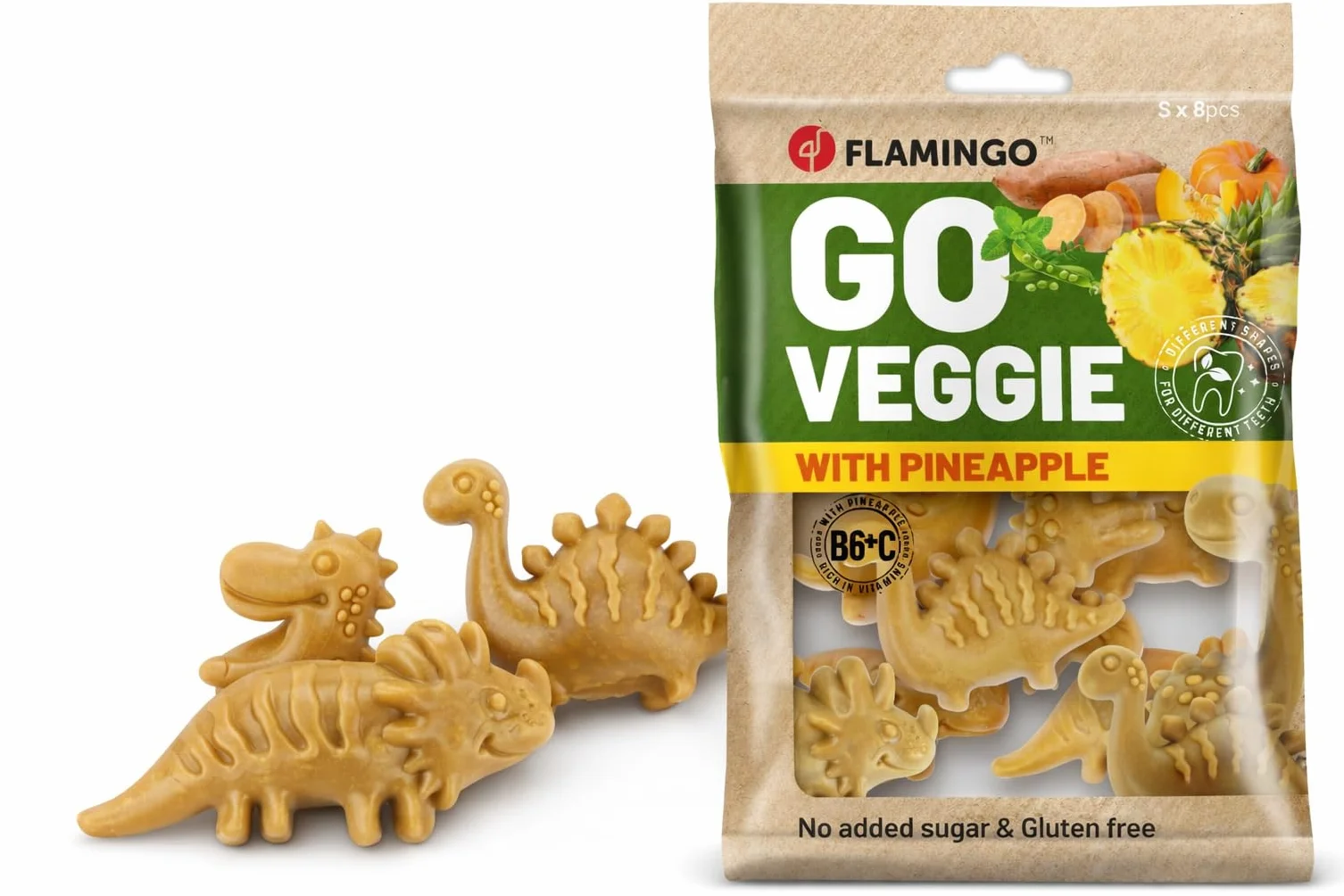 VEGGIE DINO Z ANANASEM S 8ST 120GR