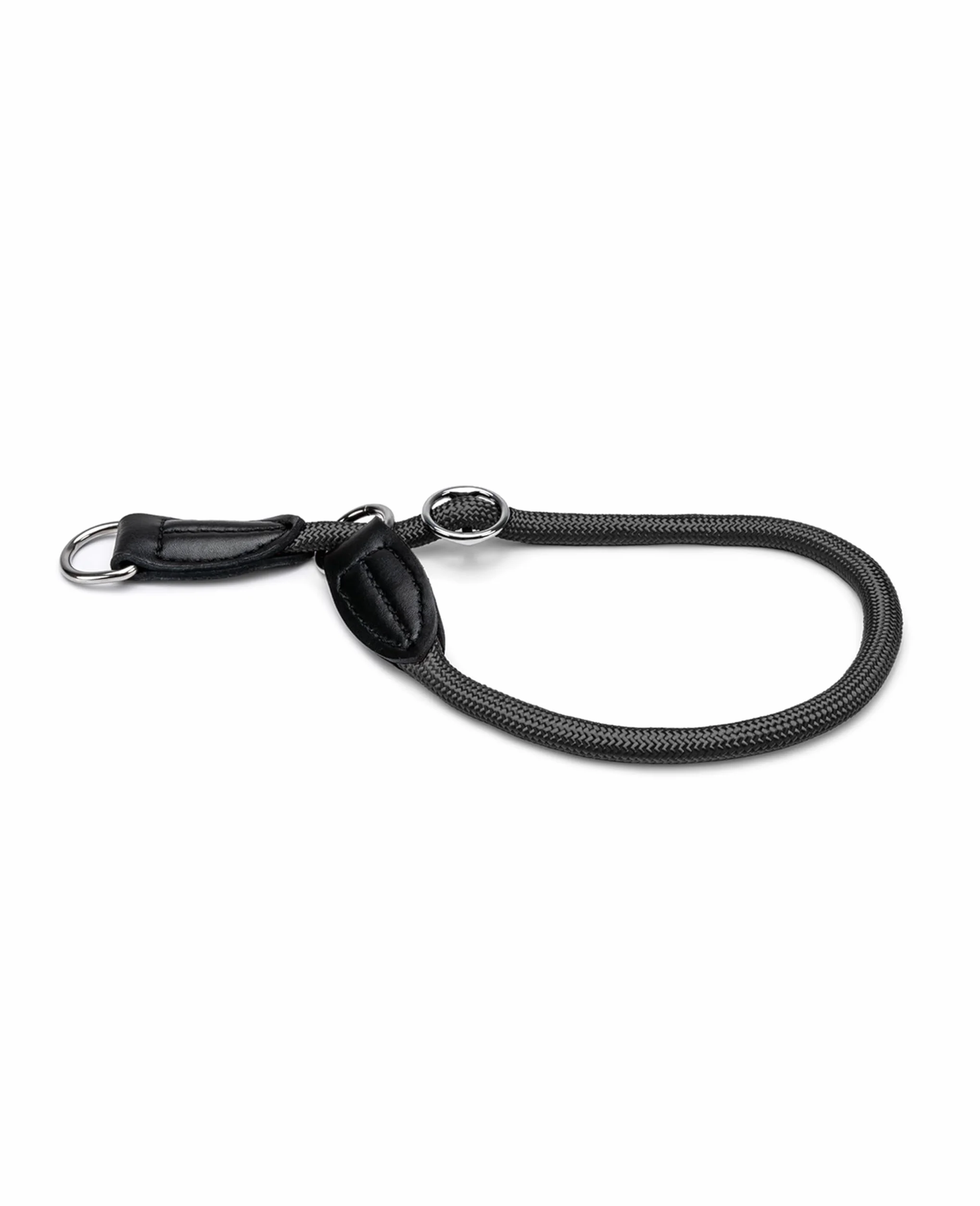 Obroża treningowa dla psa z wytrzymałego nylonu 45 cm, czarna