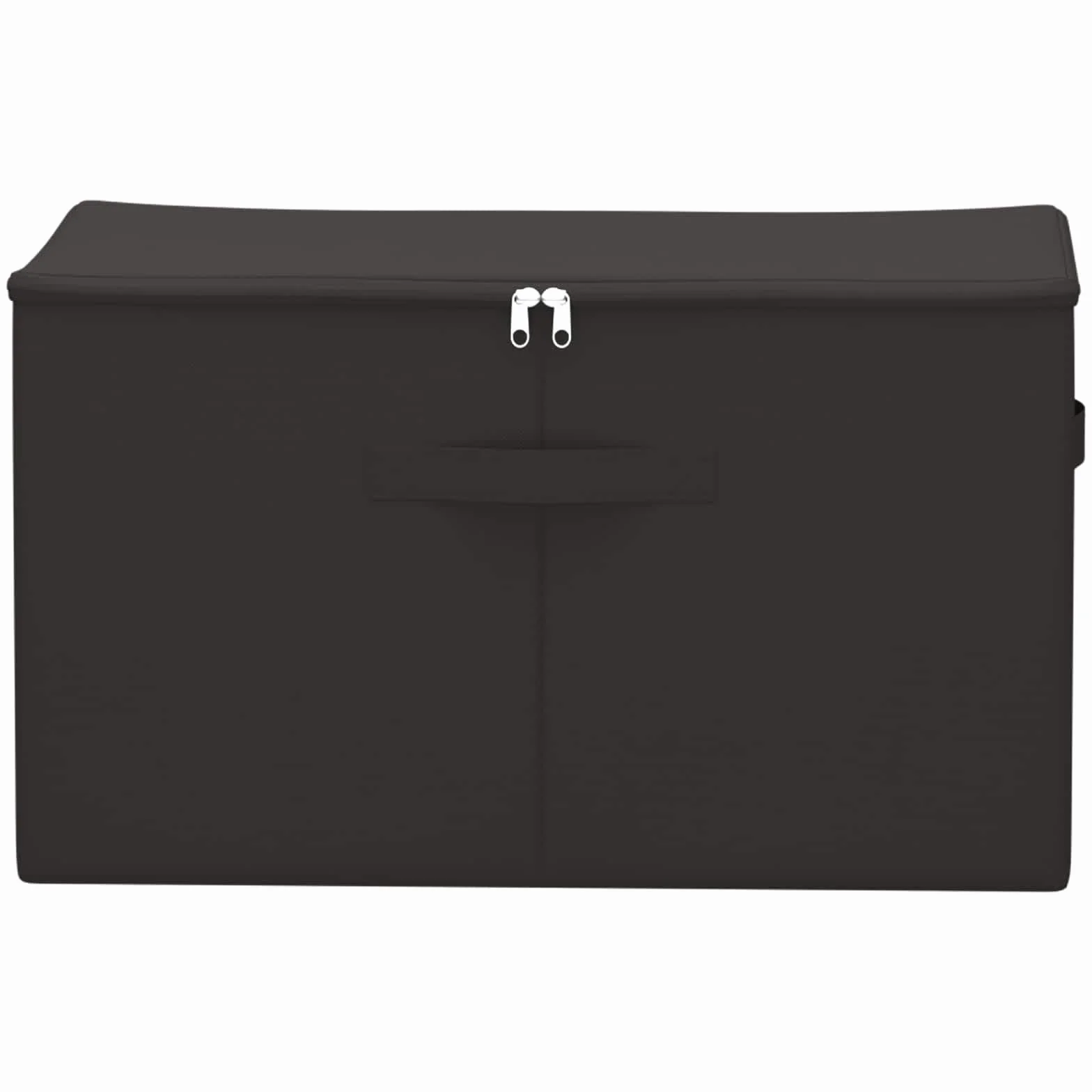Pudełko do przechowywania, zestaw 24 sztuk, antracytowe, z włókniny, 55 x 35 x 32 cm, składane, z 2 półkami, do szafy, regału, kosza, organizacji w salonie, gospodarstwie domowym