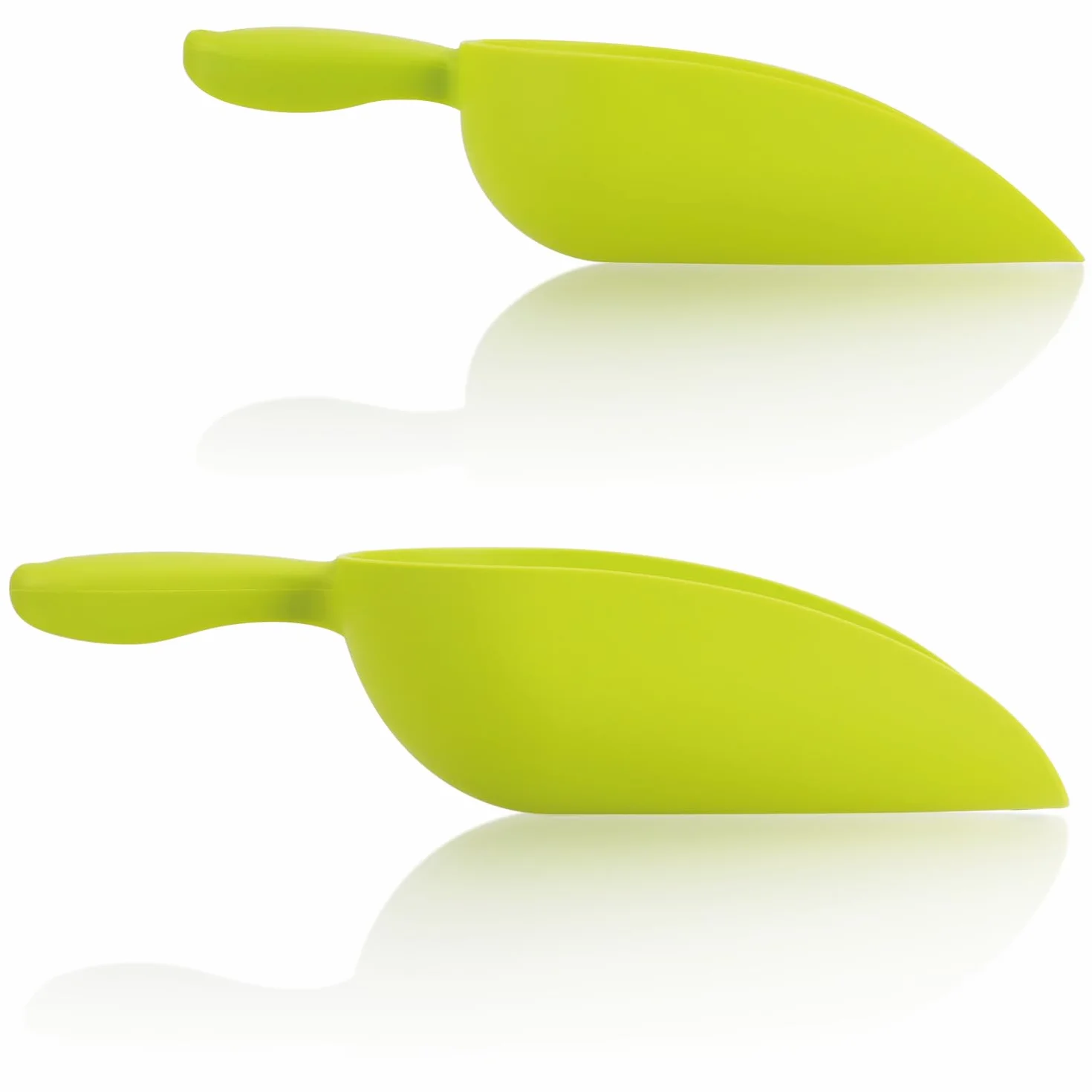COM-FOUR® COM-FOUR 2x miarka do porcjowania paszy dla zwierzat - miarka do torebki plastikowej - miarka dla zwierzat domowych - miarka do wazenia paszy i nasion