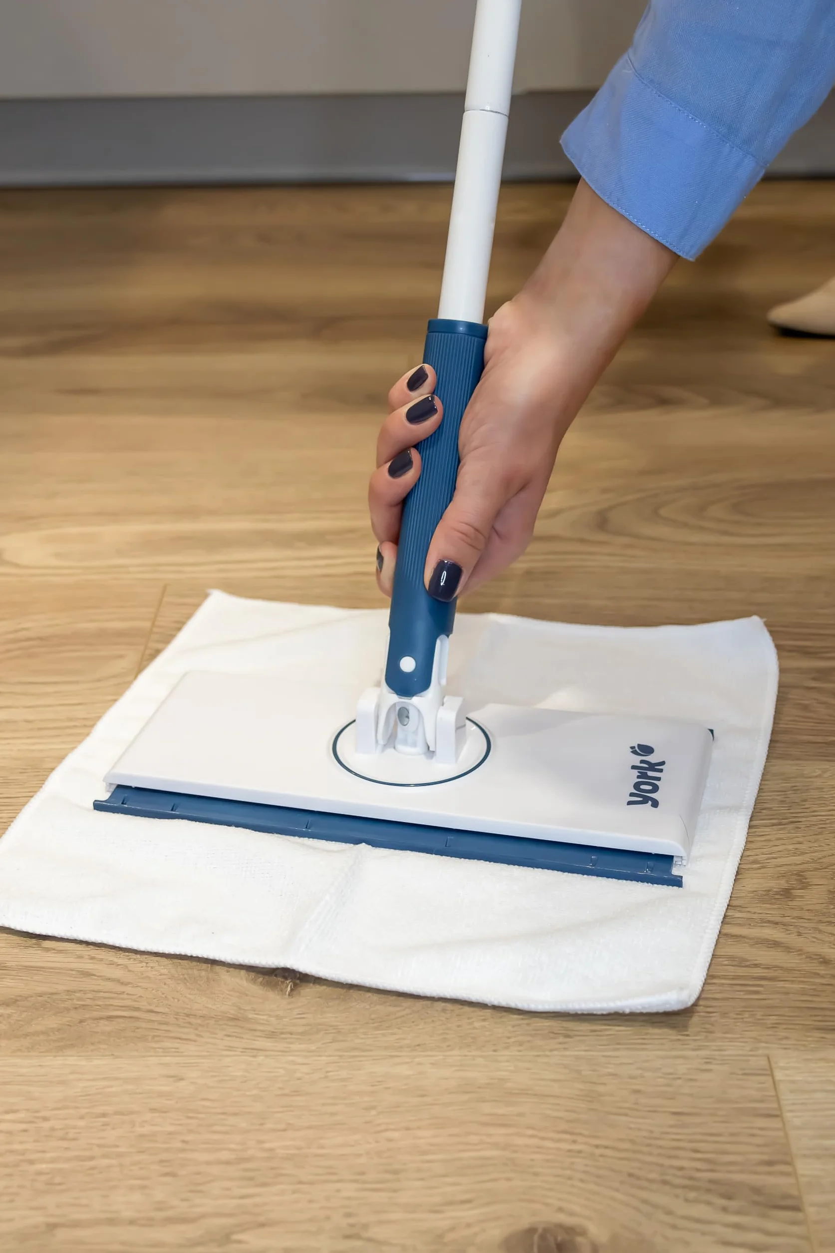 York Snappy mop do podłogi ze ściereczką z mikrofibry 360 przegub obrotowy mop płaski mop czyszczenie czyszczenie