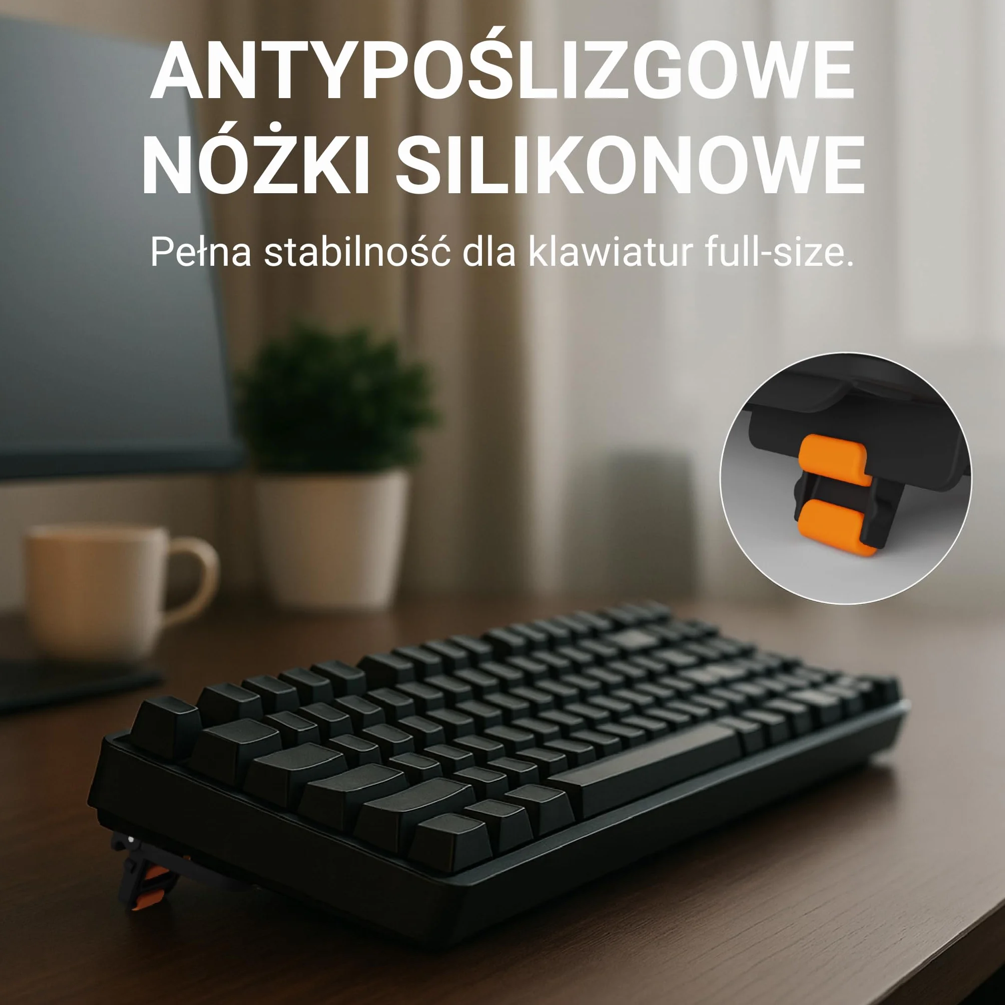 GPG2 ESC Flip PRO stojak na klawiaturę komputerową, regulowany, przechylany podnośnik do klawiatury do ergonomicznego pisania, minimalistyczny stojak do klawiatury z antypoślizgowymi nóżkami, wysuwany