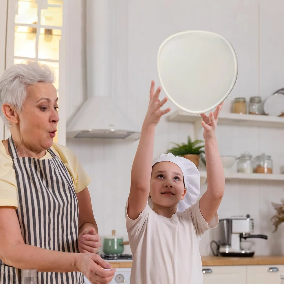 Asudaro Silikonowa pizza treningowa 30 cm wielokrotnego użytku rozciągliwe rzucanie naleśników dla początkujących kucharzy