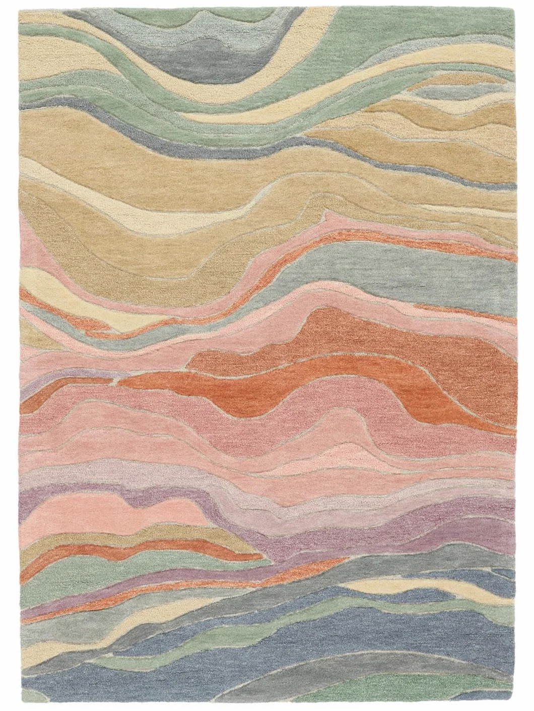 RugVista Marble, Dywan, Nowoczesne, 140 x 200 cm, Prostokąt, Wysoki, Pokój dzienny, Sypialnia, Czyścić wyłącznie chemicznie, Certyfikat Care & Fair, Wielobarwność