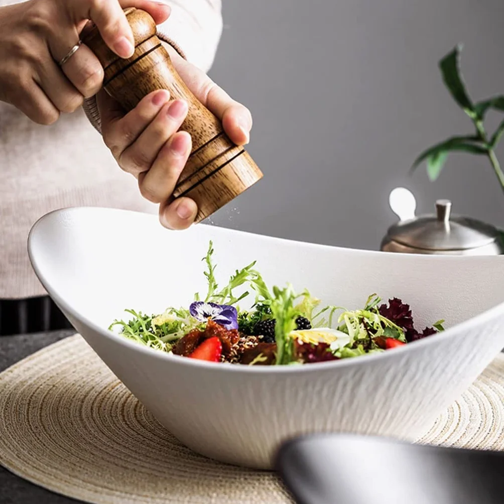 Miski do sałatek nordyckie przekąski, miski na suszone owoce, miski do makaronu, miski deserowe warzywne, modne miski do sałatek owocowych do restauracji hotelowej miska do serwowania sałatek(B2szt