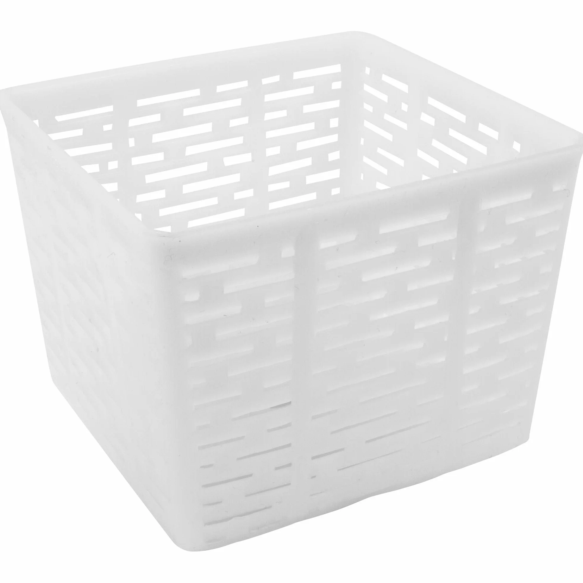 Browin 411313 Kwadratowa forma do sera, 11 x 11 x 8,5 cm, do 500 g idealna do produkcji sera w domu, do sera podpuszczkowego, serów twarogowych, biała