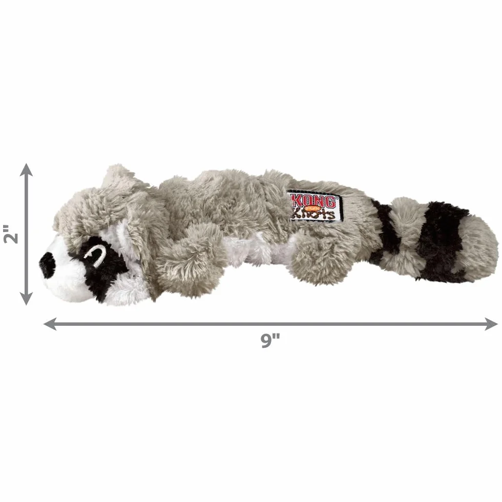 KONG Scrunch Knots Raccoon wiązana lina dla małych/średnich psów
