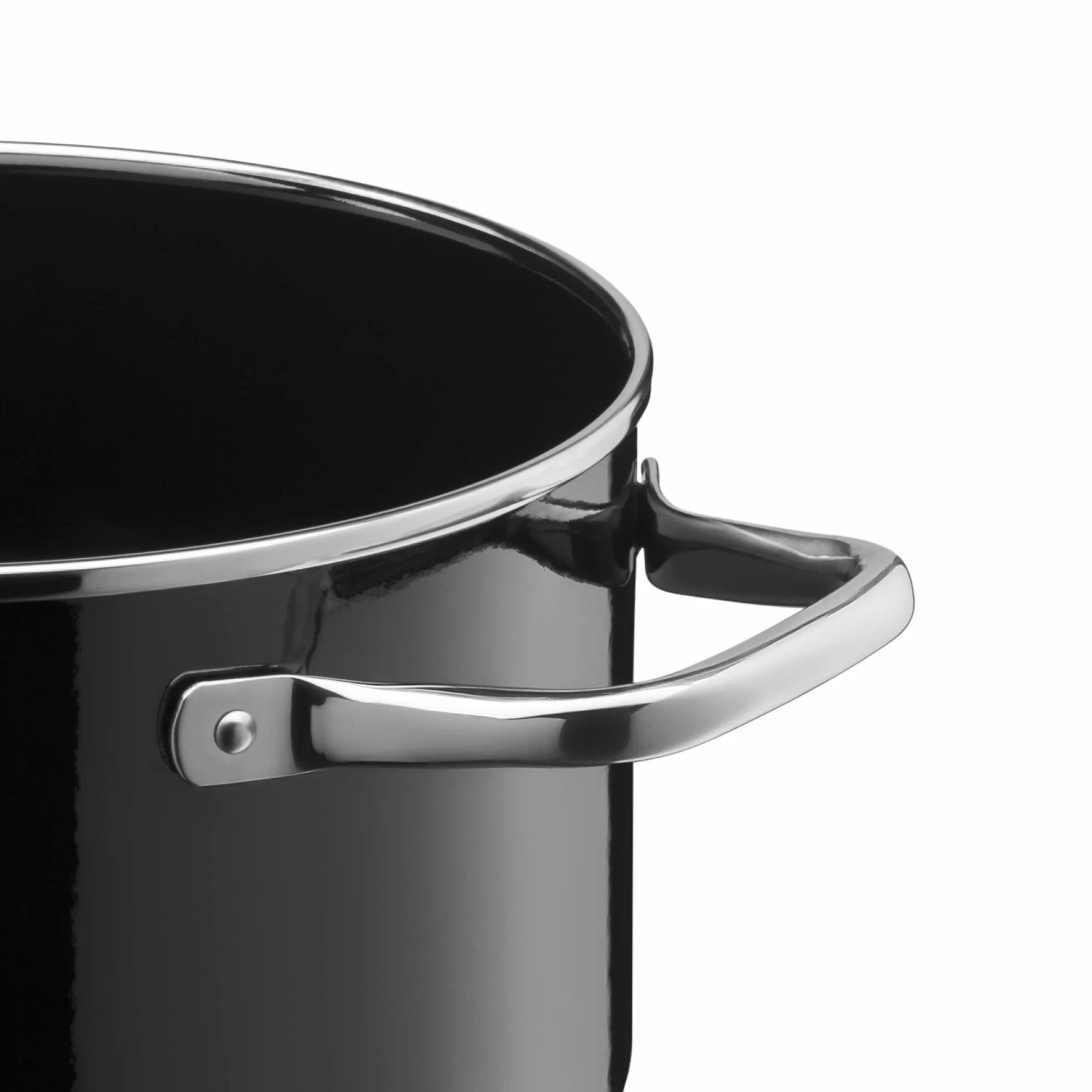 Silit Elegance Zestaw Garnków Indukcyjnych, 18/8 Stainless Steel, Przezroczysty/Czarny, 4 Sztuk