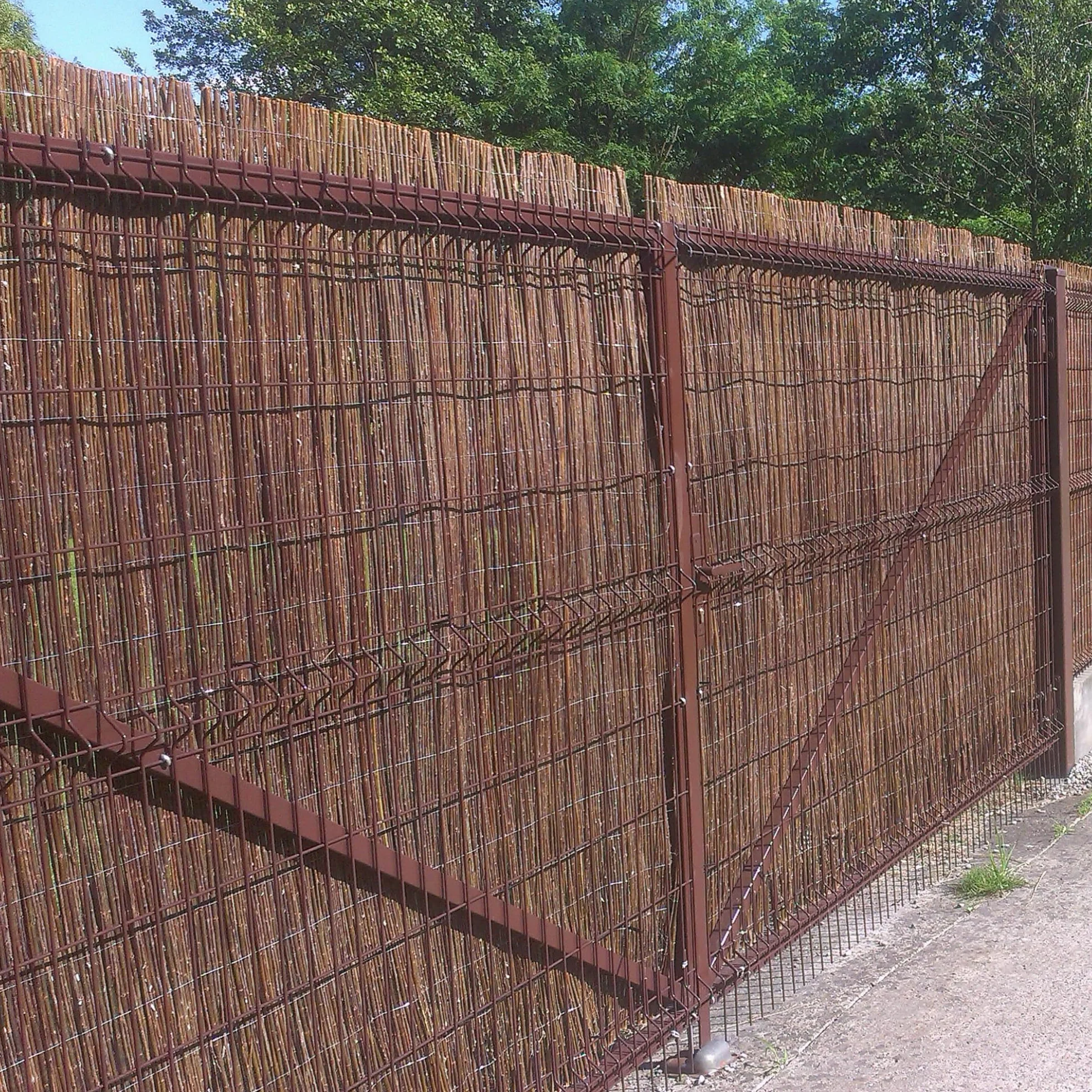 Mata Wiklinowa 90 x 300 cm Gęsta Osłona na Balkon Naturalny Materiał Trwała i Estetyczna Prywatność Osłona Przeciwsłoneczna Ekran Prywatności