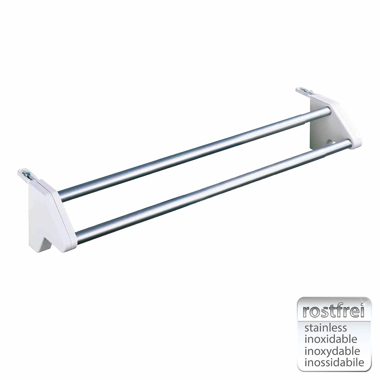 WENKO Suszarka do ubrań Twin, aluminium, 60 x 13 x 11,5 cm, aluminium