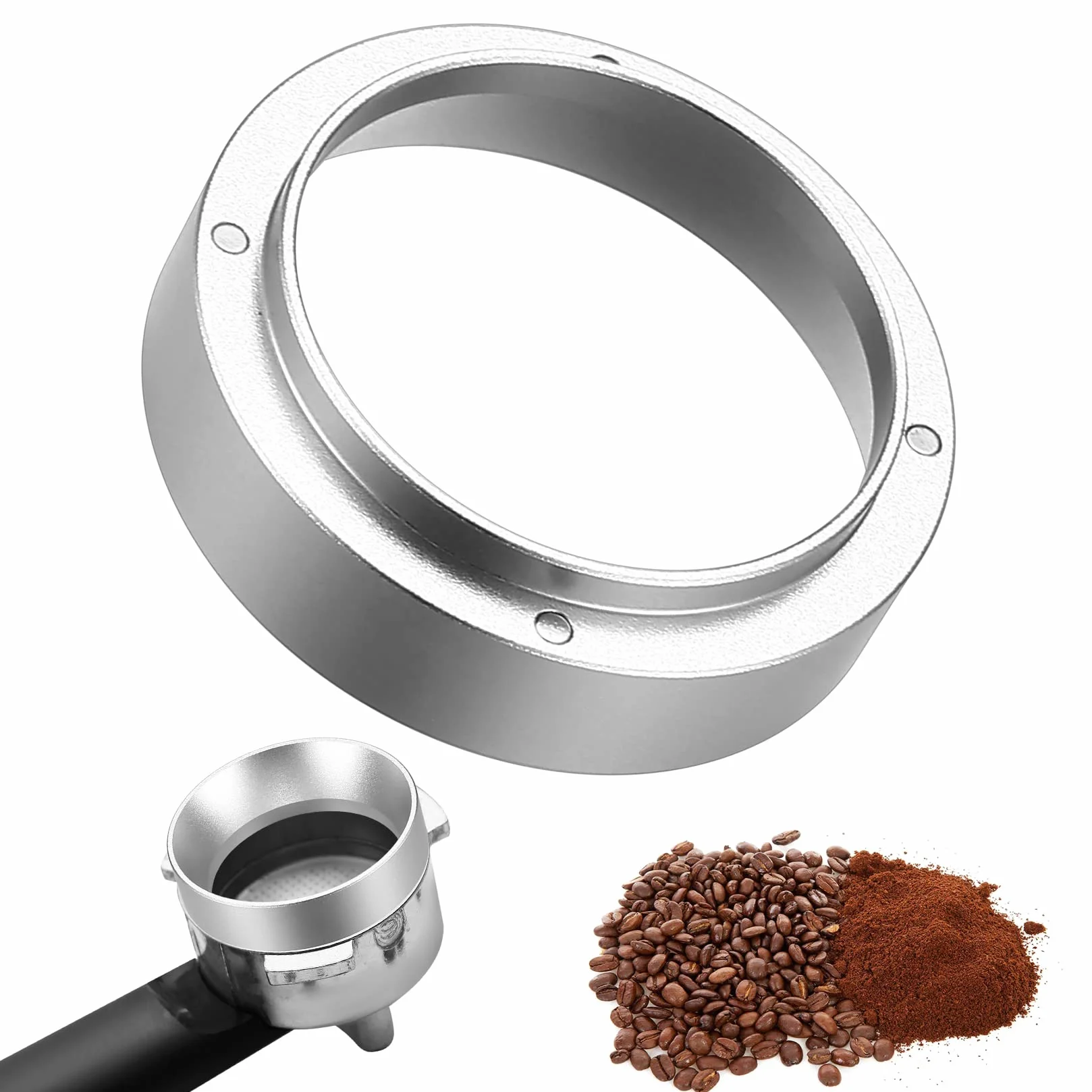 YiPHomn Pierścień dozujący do kawy 51mm, lejek dozujący do espresso, akcesoria do uchwytów filtrów, lejek do napełniania ekspresu do kawy do filiżanki dokładnej ekstrakcji proszku kawy