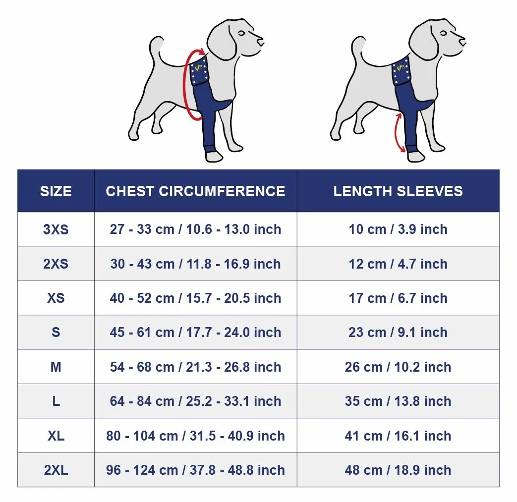 MPS Medical Pet Shirt Taz rękaw z przodu nogi dla psa XXX-Small