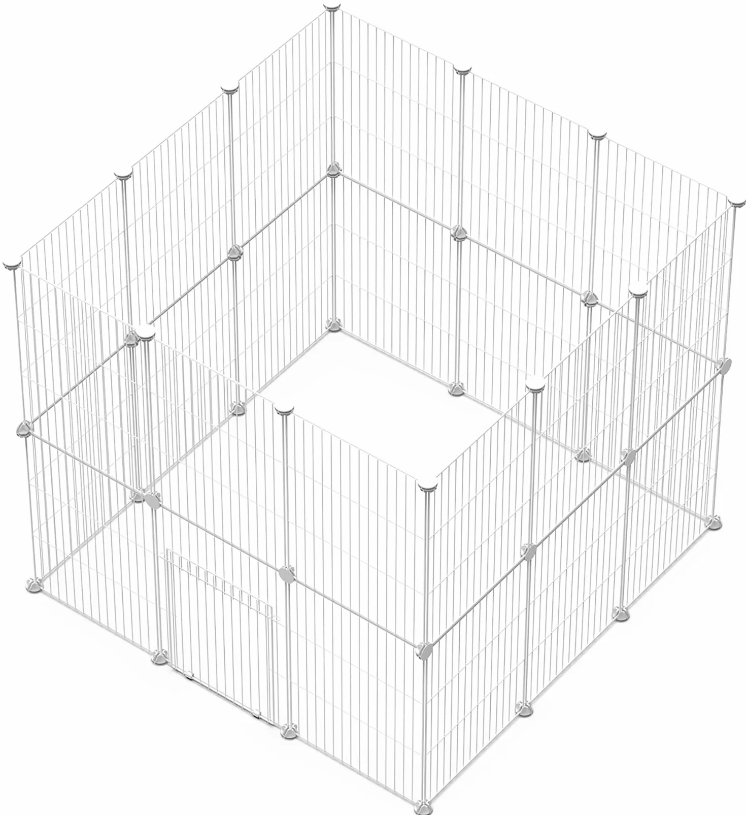 Klatka DIY dla małych zwierząt z bramą 43x32 cm 24-częściowa