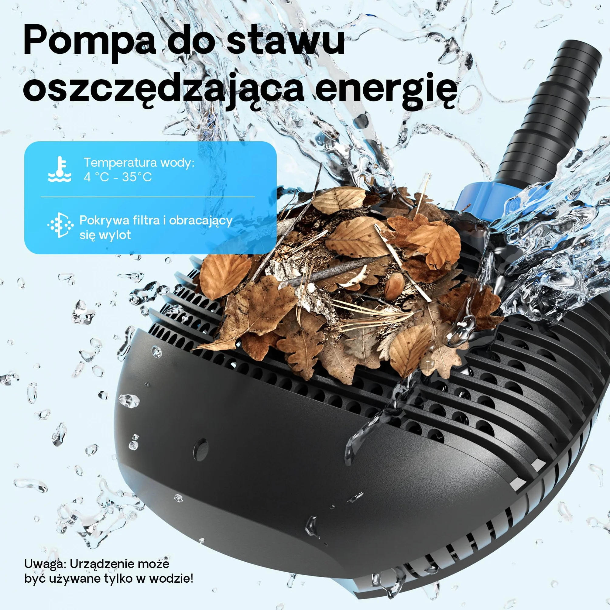 SunSun CTF-6000 SuperECO pompa do oczka wodnego, pompa filtrująca 6000 l/h, 40 W