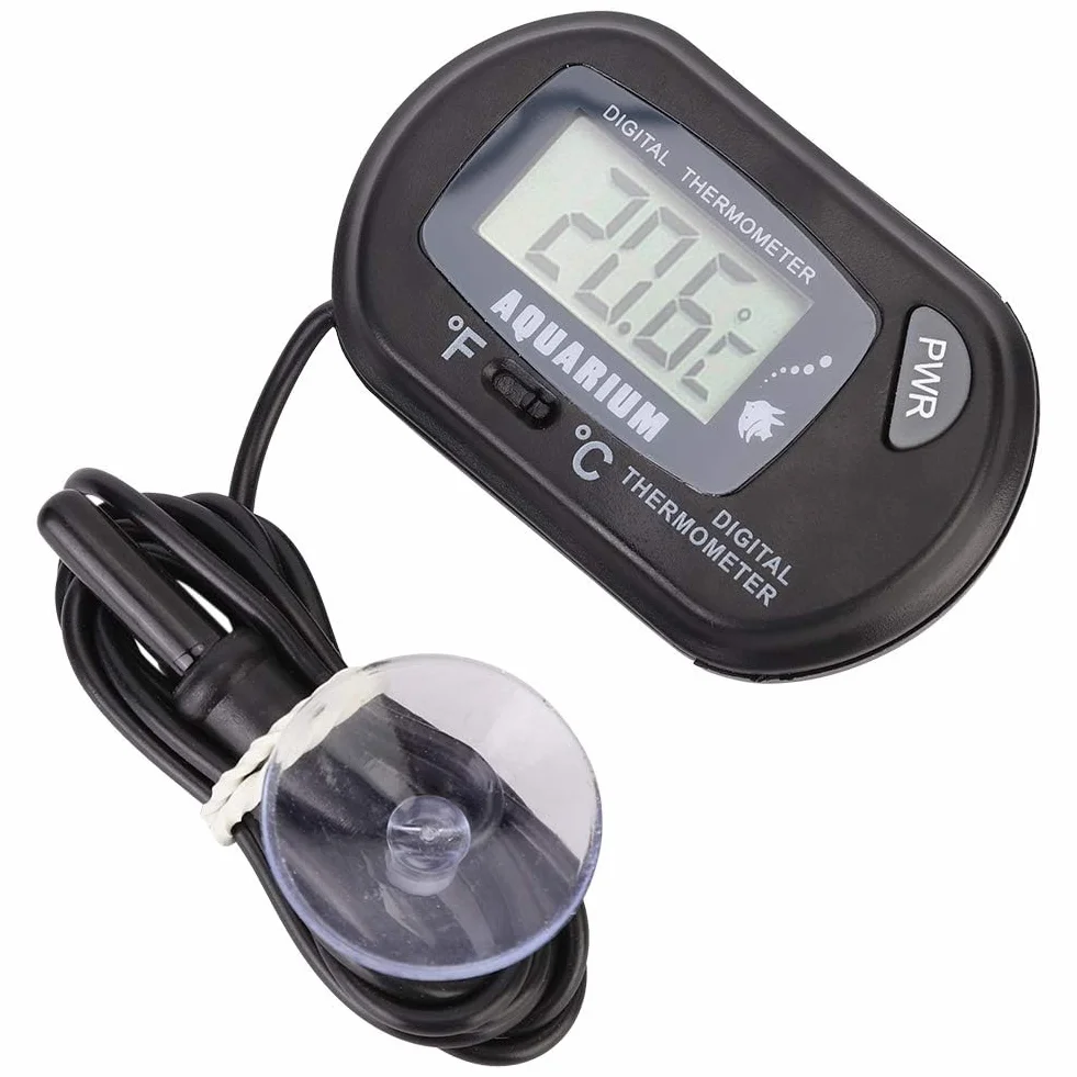 Termometr do akwarium Cyfrowy LCD Termometr do wody w akwarium Terrarium dla gadów Wskaźnik temperatury do pojazdu Terrarium dla gadów, -50 ℃ ∽ 70 ℃