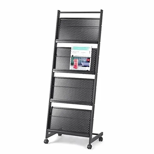 Nowoczesny Wolnostojący Stojak Na Czasopisma, Gazety, Informacje, Metalowy Mobilny Stojak Reklamowy, Łatwy W Przenoszeniu, Stojący Na Podłodze Stojak Na Czasopisma