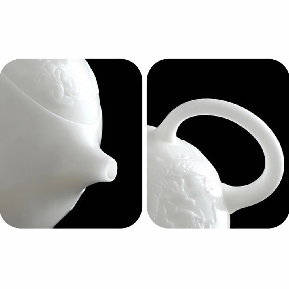 Ceramiczny dzbanek do herbaty, zestaw do herbaty Kung Fu z wbudowanym filtrem, idealny do parzenia i serwowania herbaty, elegancki design dla entuzjastów herbaty