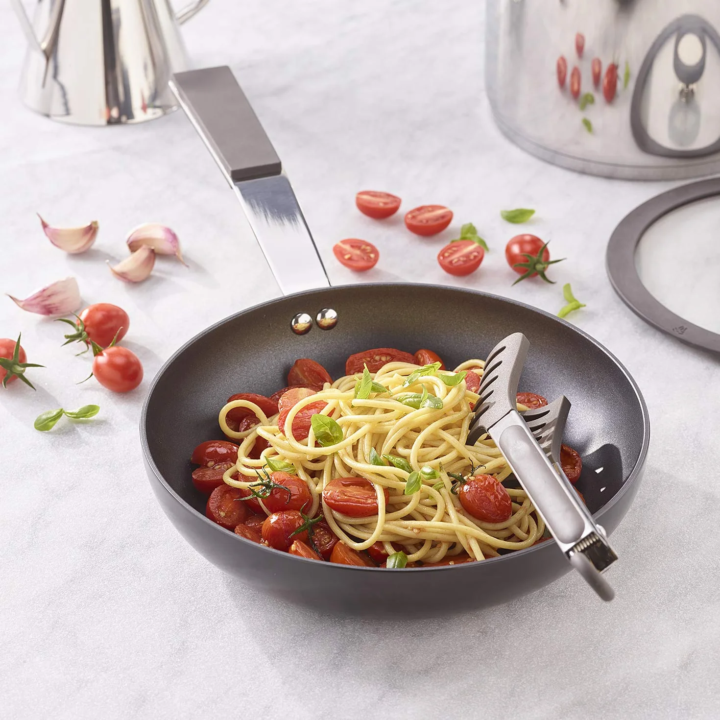 Sambonet Spaghetti wiosna, silikon, czarny